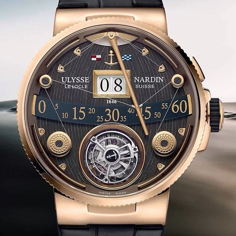 Ulysse Nardin Marine Grand Deck Tourbillon в розовом золоте