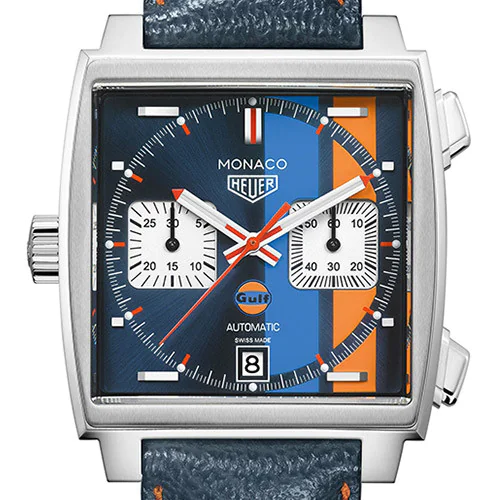 TAG Heuer выпустила специальную версию хронографа Monaco в честь логотипа Gulf Oil