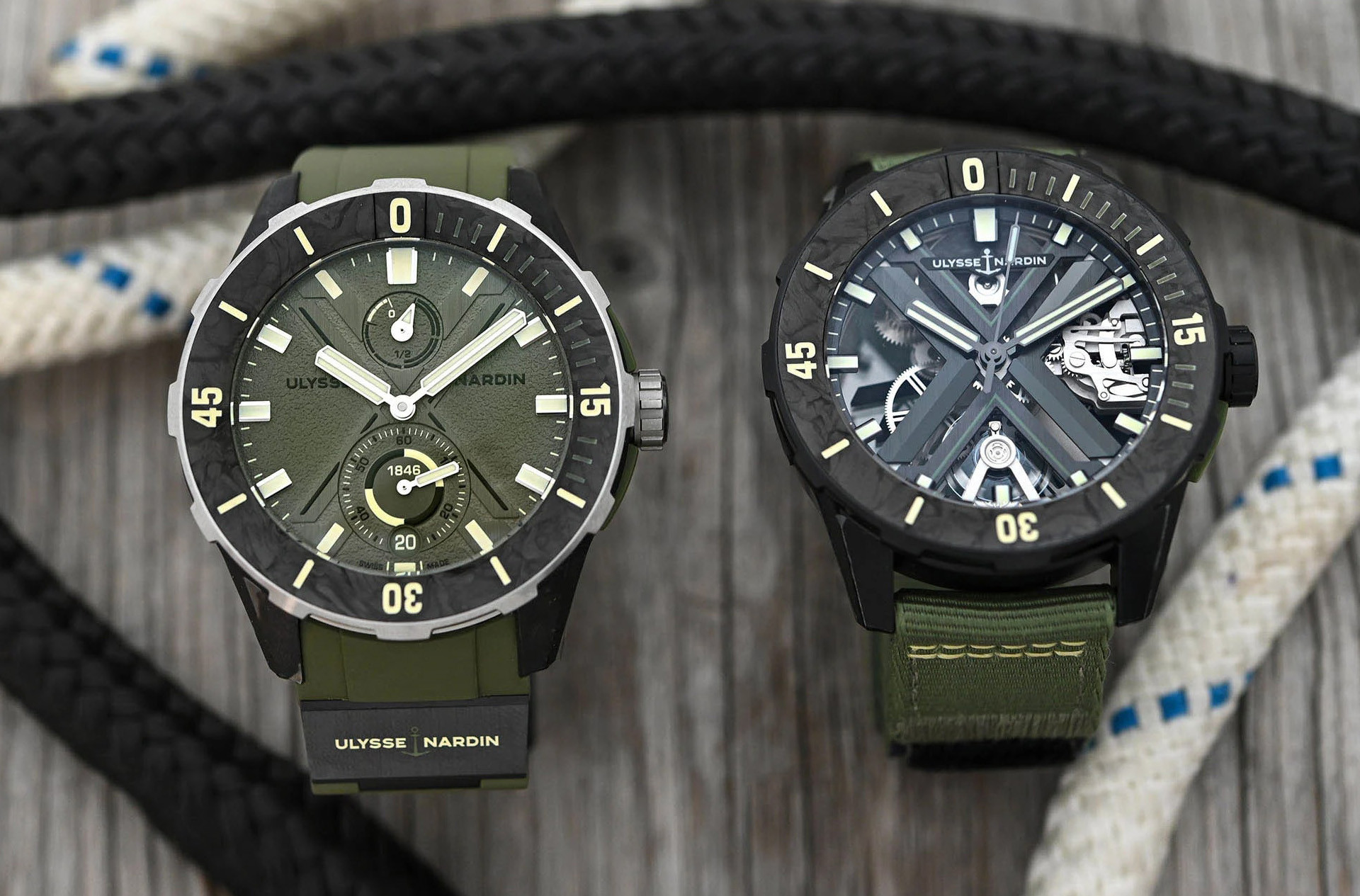 Diver Netops Ulysse Nardin Diver Net OPS & Diver X Skeleton OPS. PandaTells.com