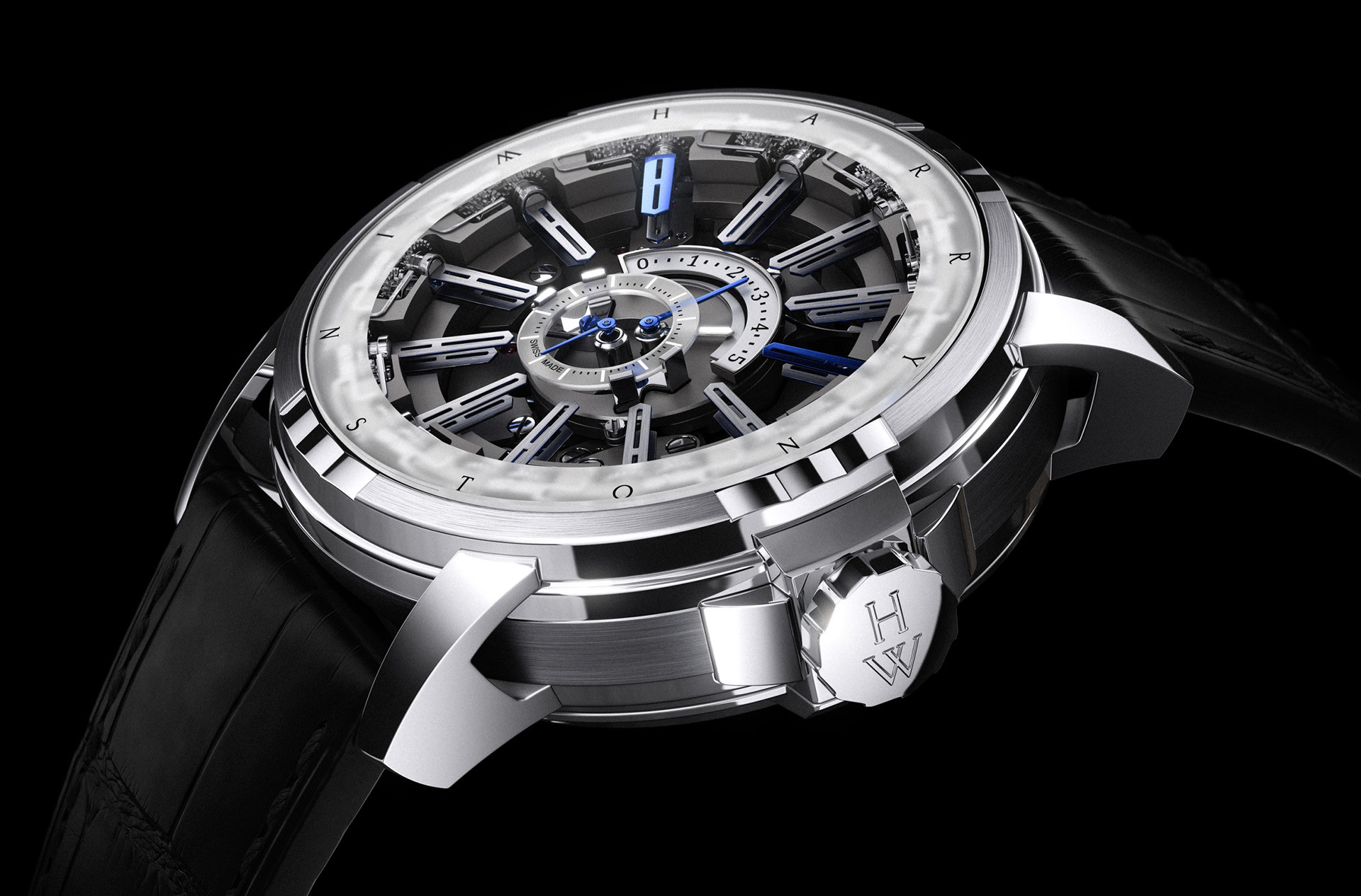 Harry Winston Opus XII. 27 стрелок и хитрая анимация 