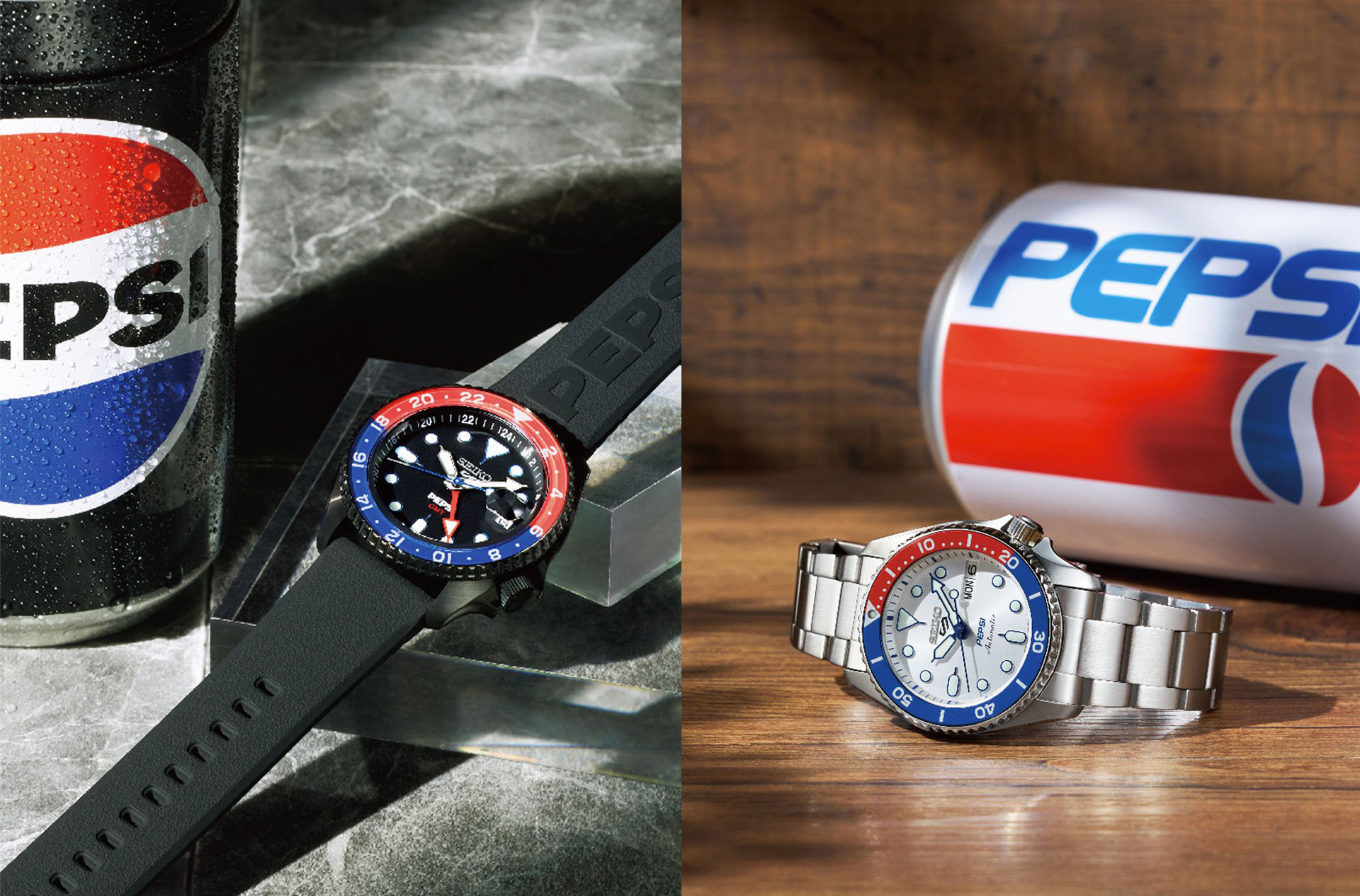 Seiko 5 Sports x Pepsi SSK047 и SRPL99