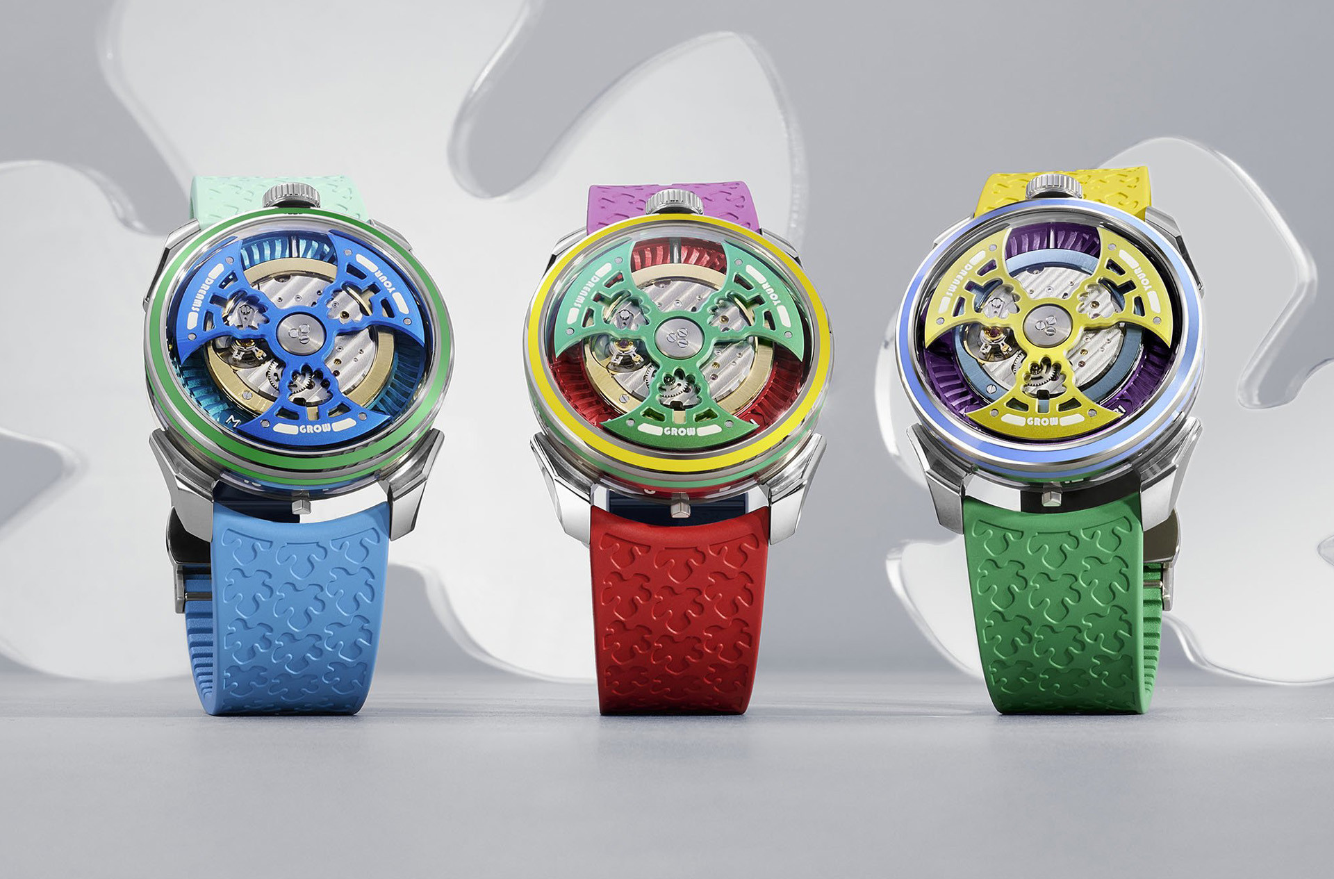 Ультратонкие Piaget в цвете хаки, спортивные Bovet с циферблатами из малахита и тигрового глаза…