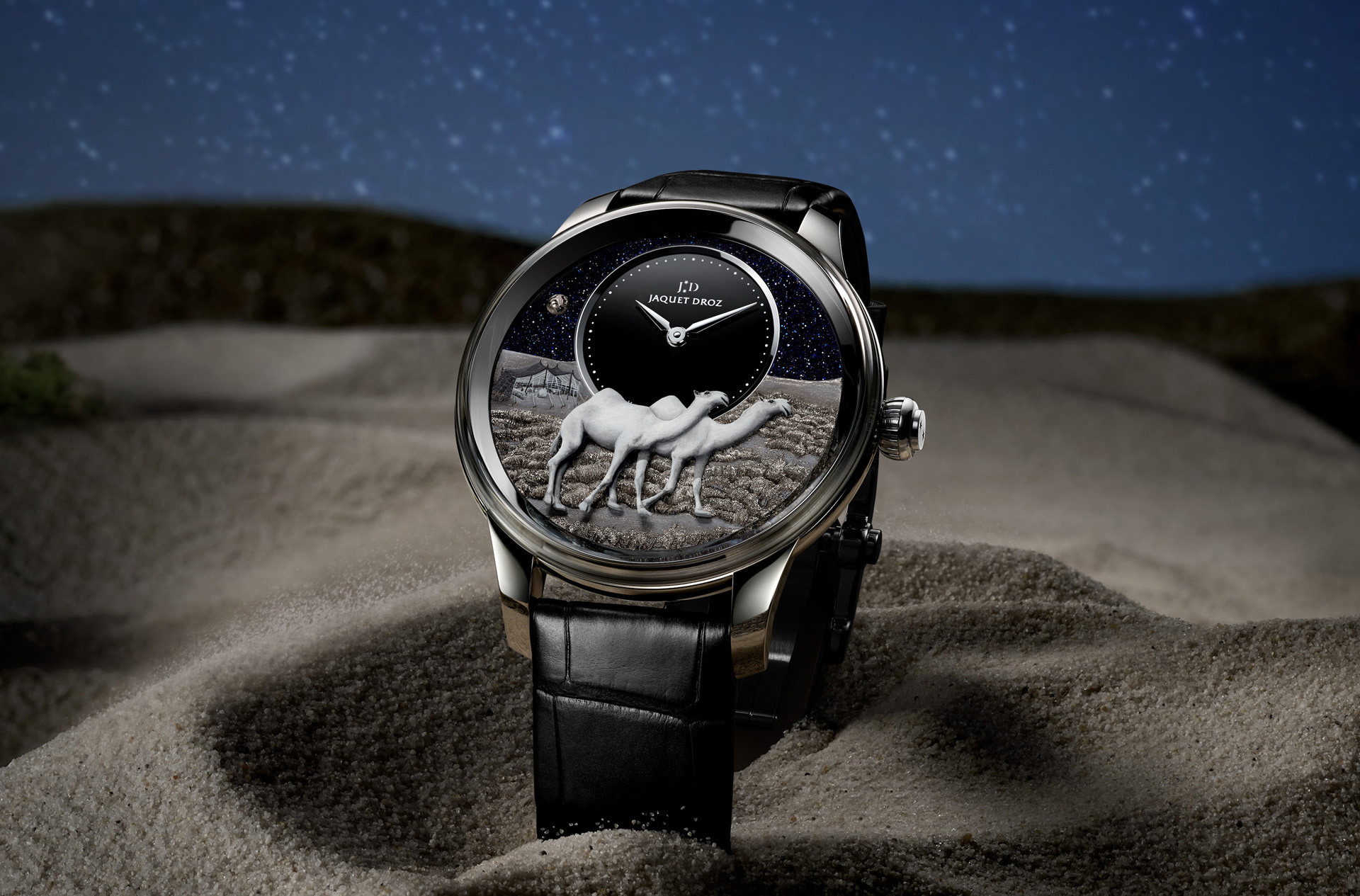 Jaquet Droz Petite Heure Minute Platine – Camels