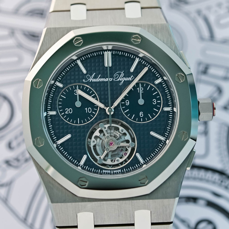 Audemars Piguet Royal Oak Jumbo Extra-Thin Selfwinding Flying Tourbillon Chronograph RD#5 150th Anniversary
