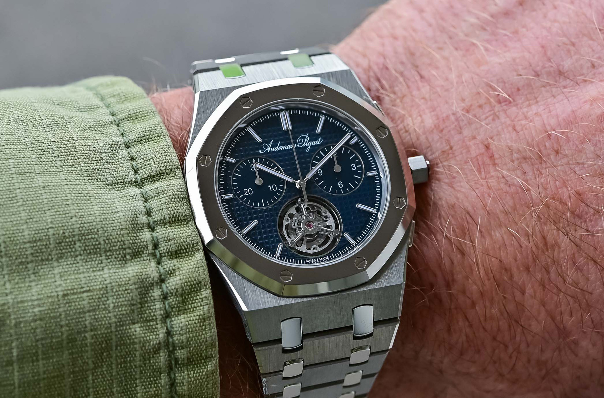 Audemars Piguet Royal Oak Jumbo Extra-Thin Selfwinding Flying Tourbillon Chronograph RD#5 150th Anniversary