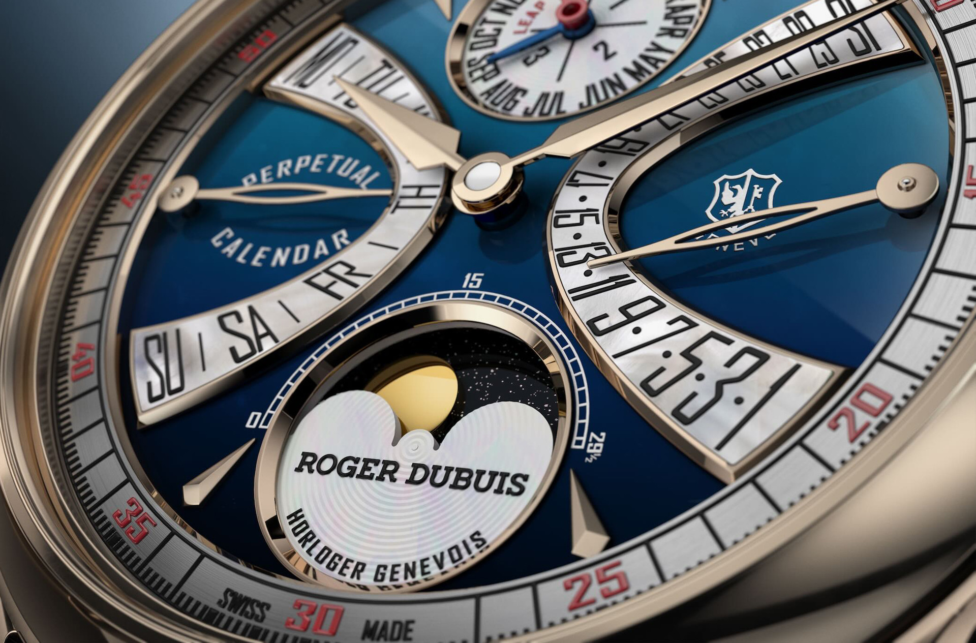 Roger Dubuis Hommage La Placide Perpetual Calendar Biretrograde