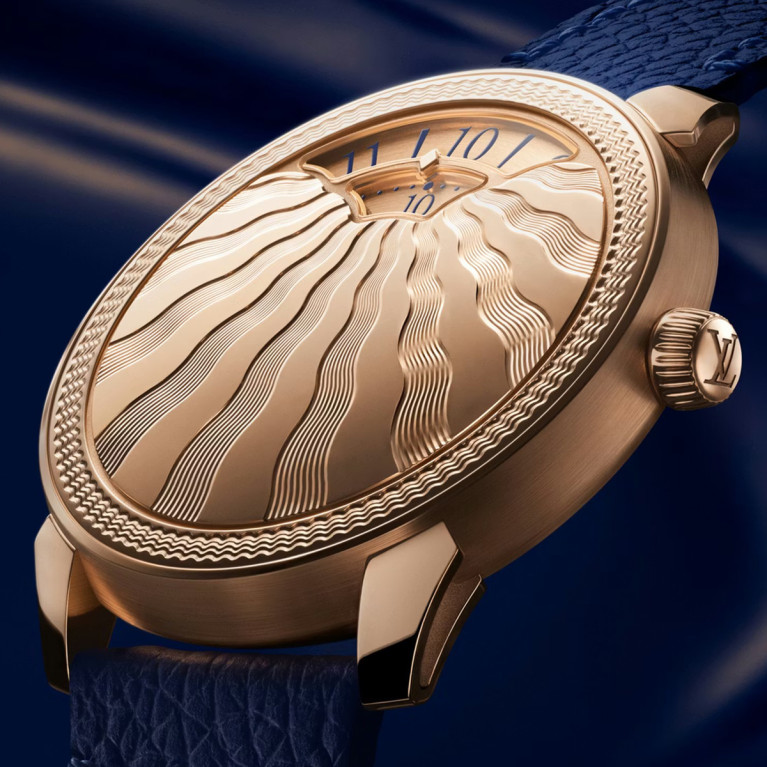 Louis Vuitton Tambour Convergence Rose Gold Guilloché