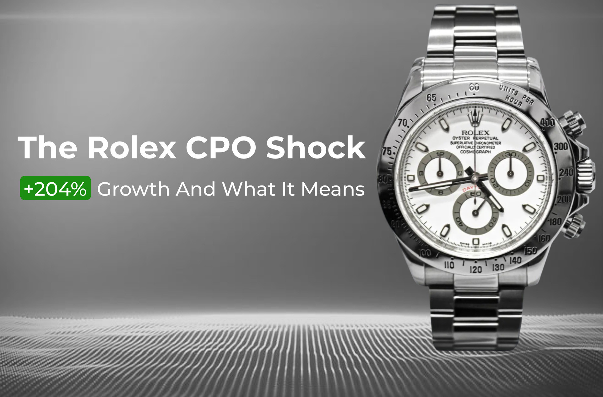 Продажи Rolex в рамках программы Certified Pre-Owned достигли $590 млн.