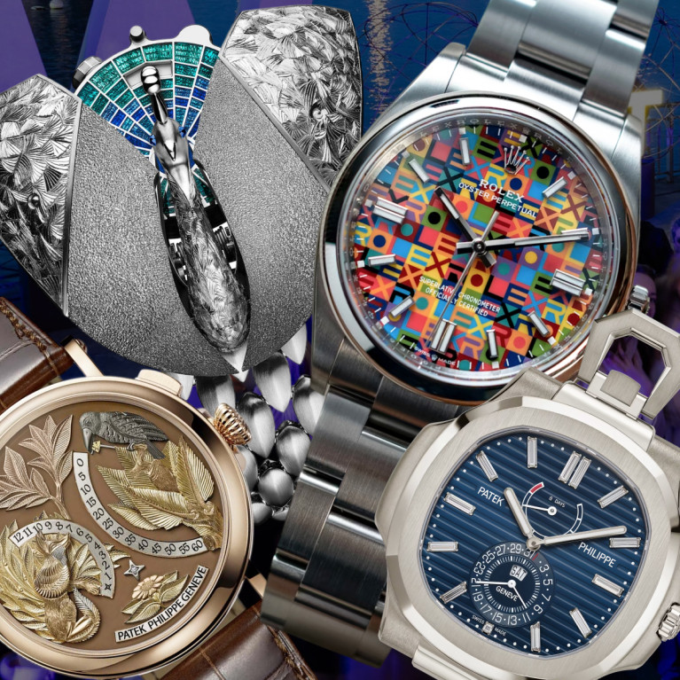 AP под крыльями павлина, карманные Patek Philippe к 50-летию коллекции Nautilus и возвращение Rolex Yacht-Master II после 2-летнего перерыва