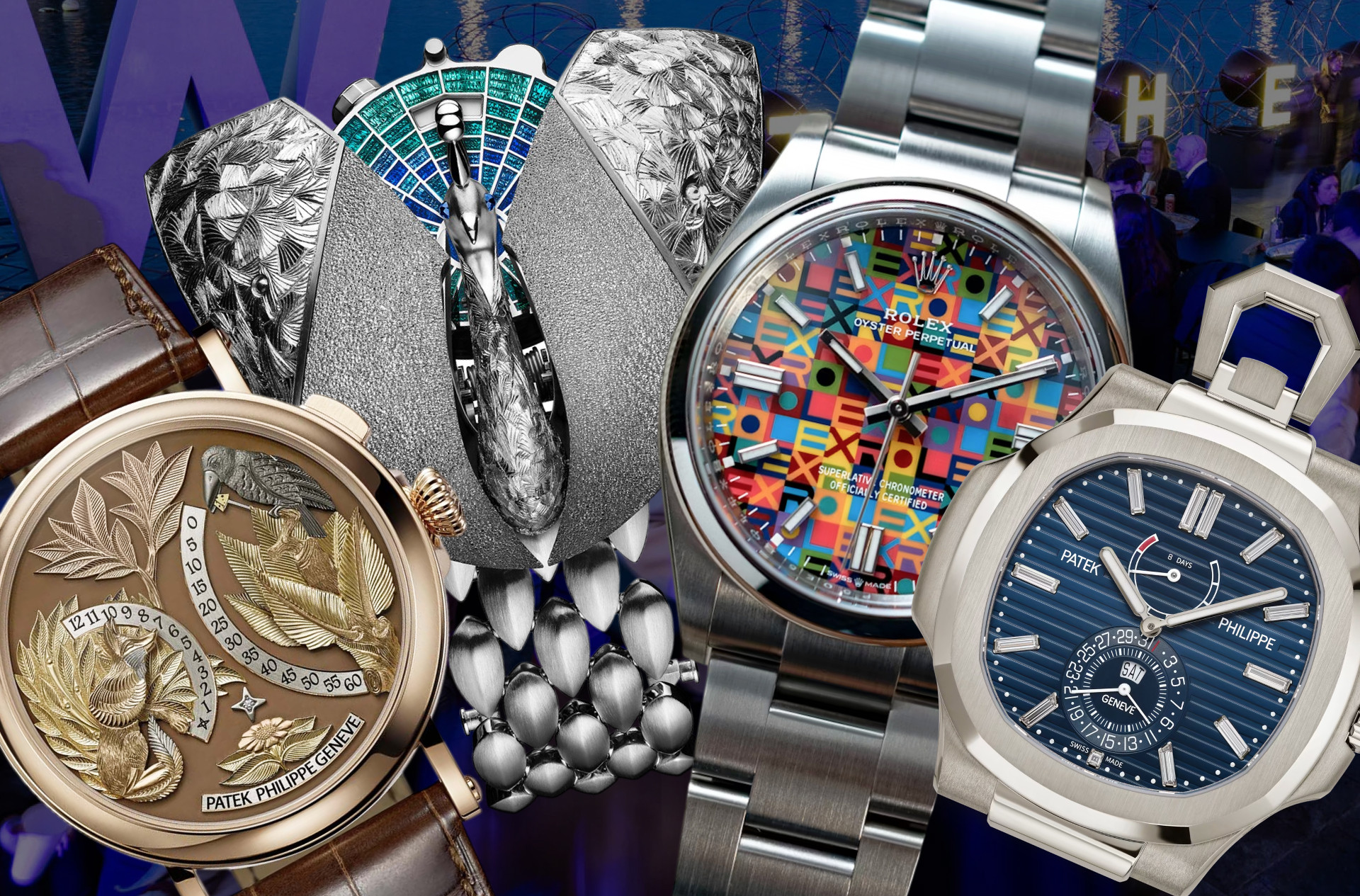 AP под крыльями павлина, карманные Patek Philippe к 50-летию коллекции Nautilus и возвращение Rolex Yacht-Master II после 2-летнего перерыва