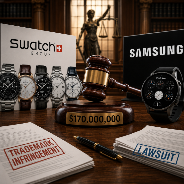 Swatch Group требует от Samsung $170 млн. за копирование своих циферблатов 