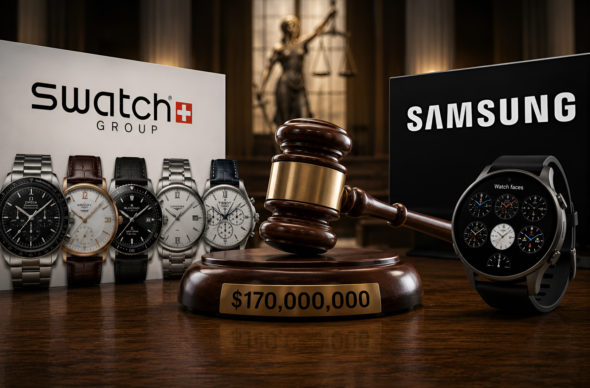 Swatch Group требует от Samsung $170 млн. за копирование своих циферблатов 