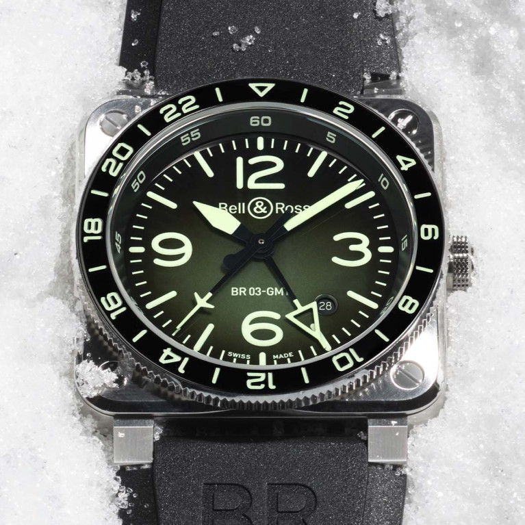 Bell & Ross BR-03 GMT Green Lum Bell & Ross BR-03 GMT Green Lum