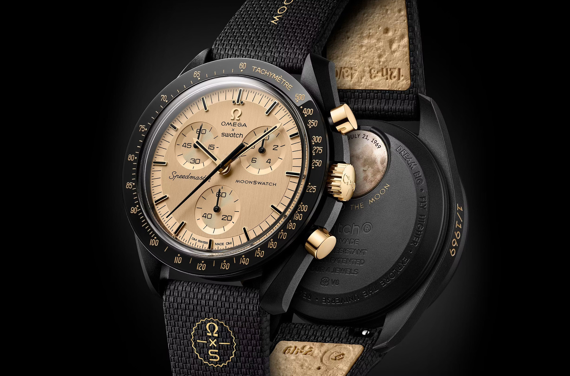 Swatch × Omega Mission to Moon Swatch x Omega Mission to The Moon 1969 Moonswatch. PandaTells.com