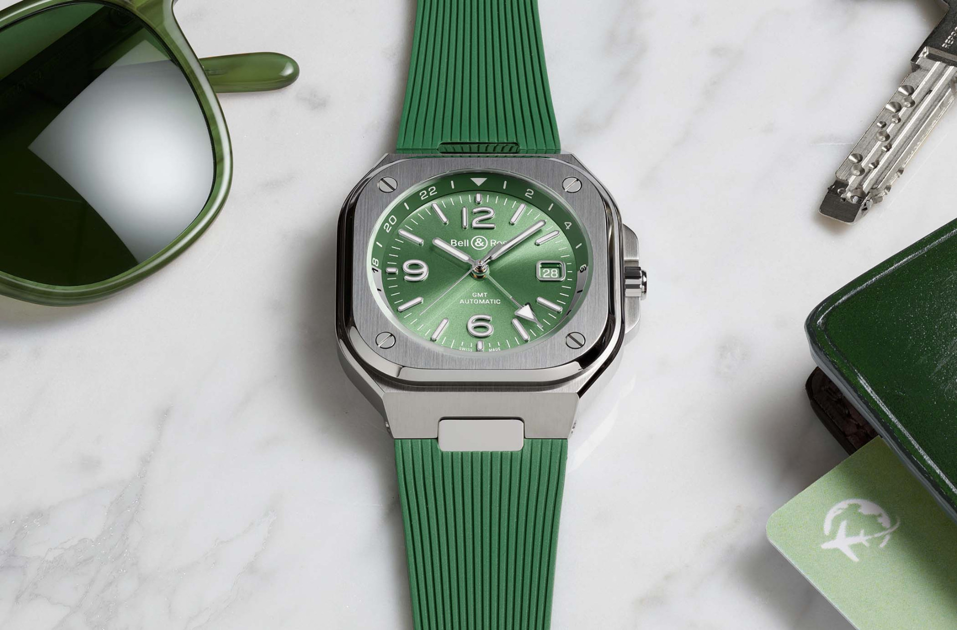 Bell & Ross BR-05 GMT Green Steel