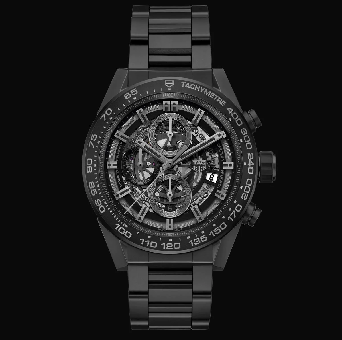 TAG Heuer Carrera Heuer-01 Full Black Matt Ceramic