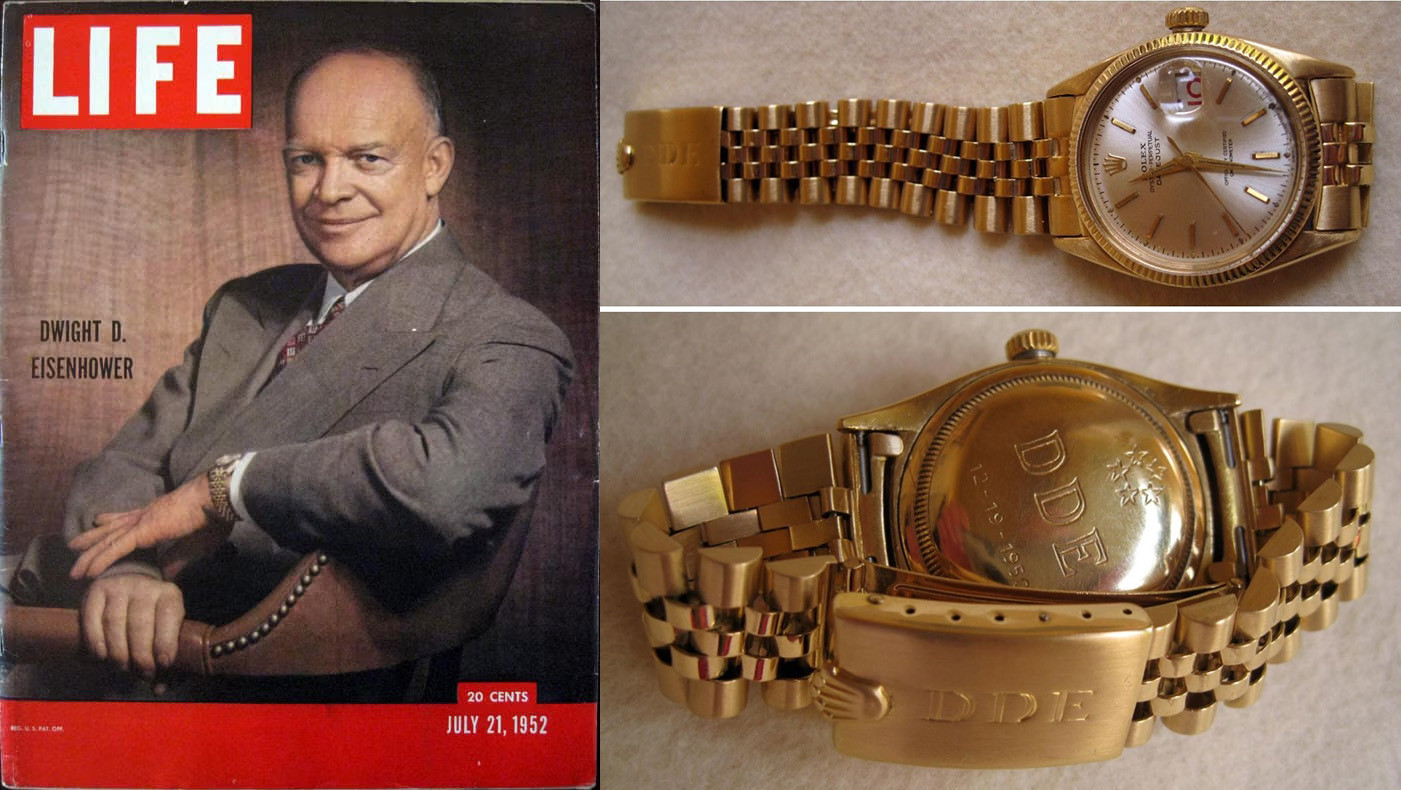 Rolex Datejust, принадлежавшие Дуайту Эйзенхауэру