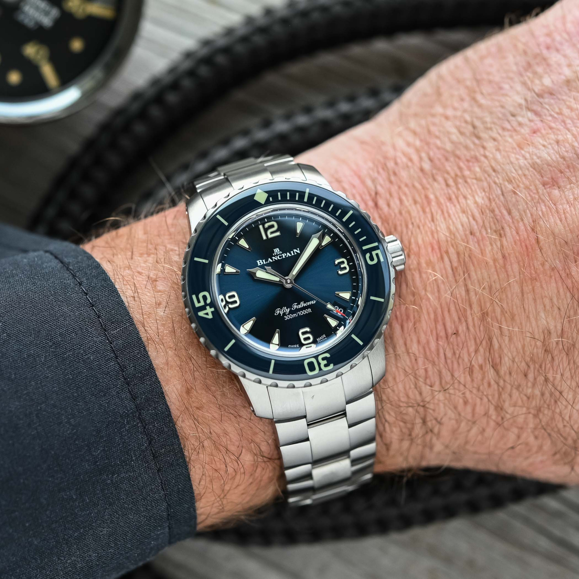 Blancpain Fifty Fathoms Automatic 38 mm. Компактное трио для мужчин и женщин