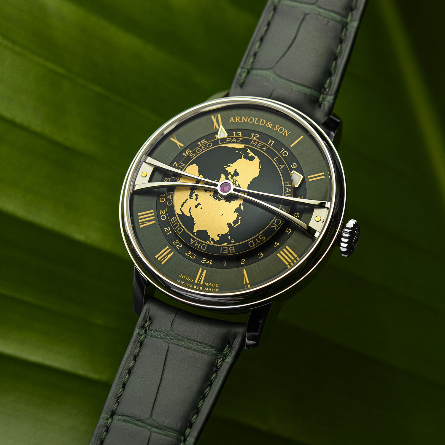 Arnold & Son Globetrotter 42 Steel