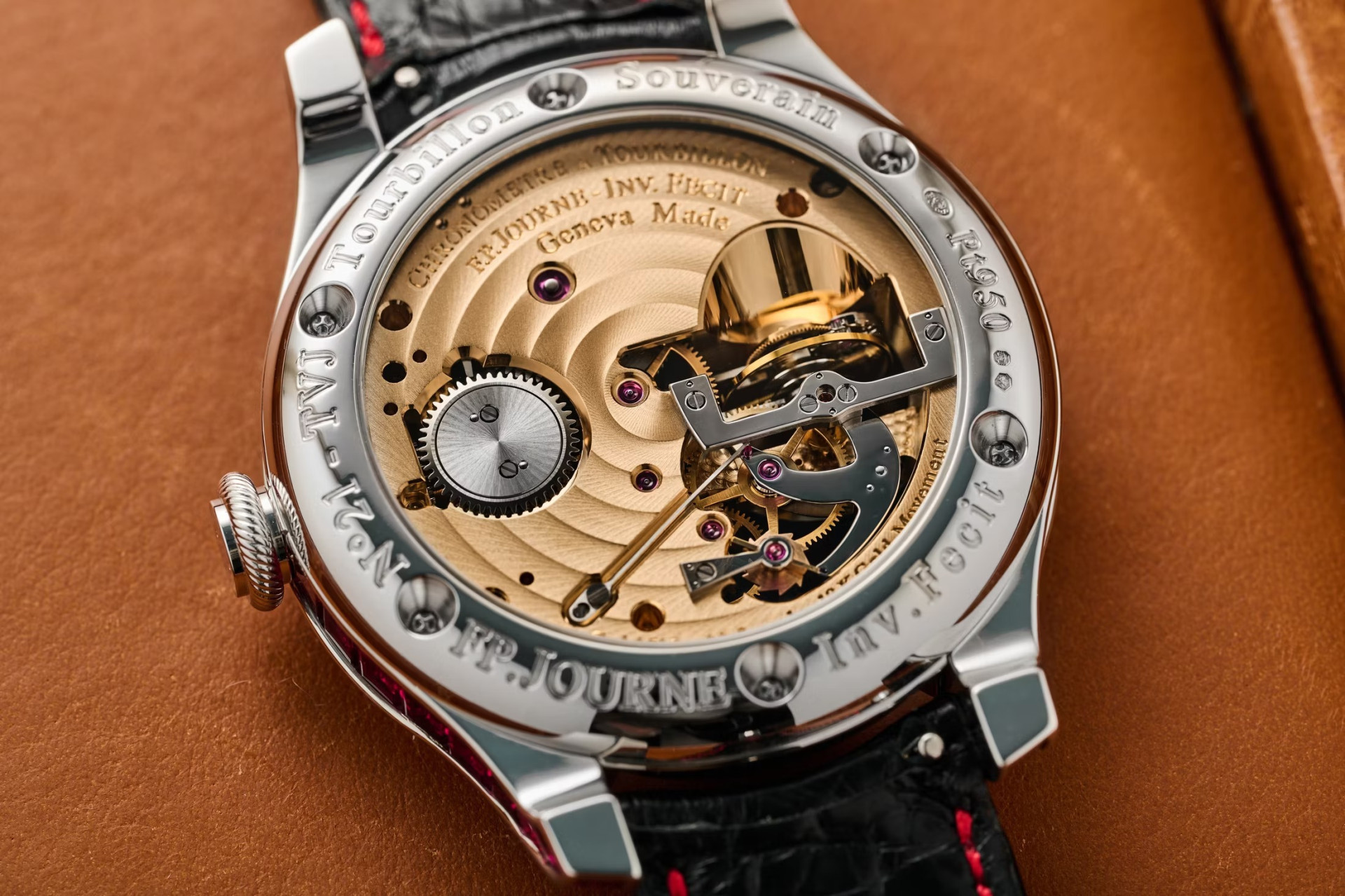 F.P. Journe Tourbillon Souverain Vertical Joaillerie Rubis