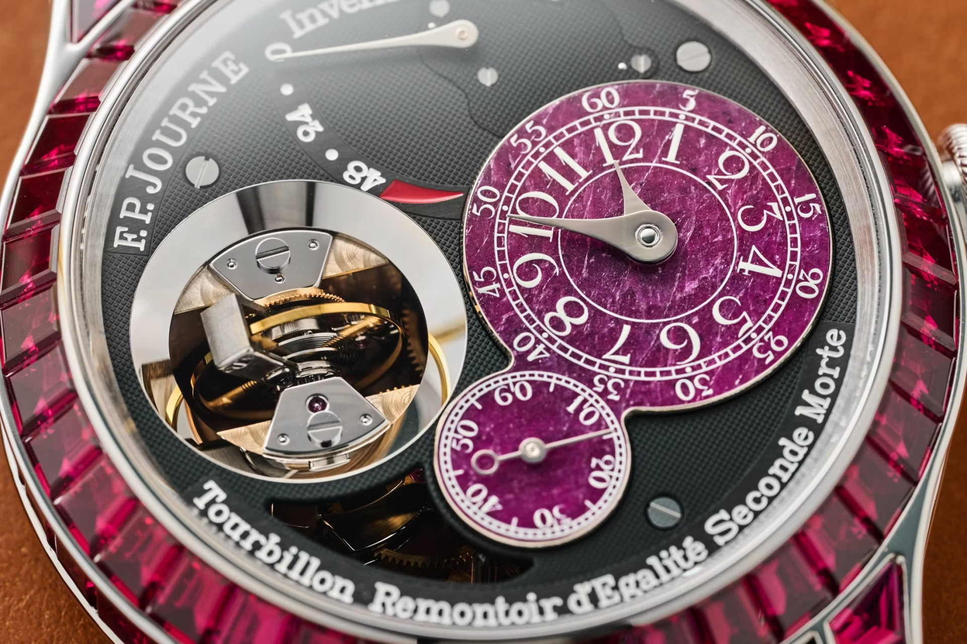 F.P. Journe Tourbillon Souverain Vertical Joaillerie Rubis