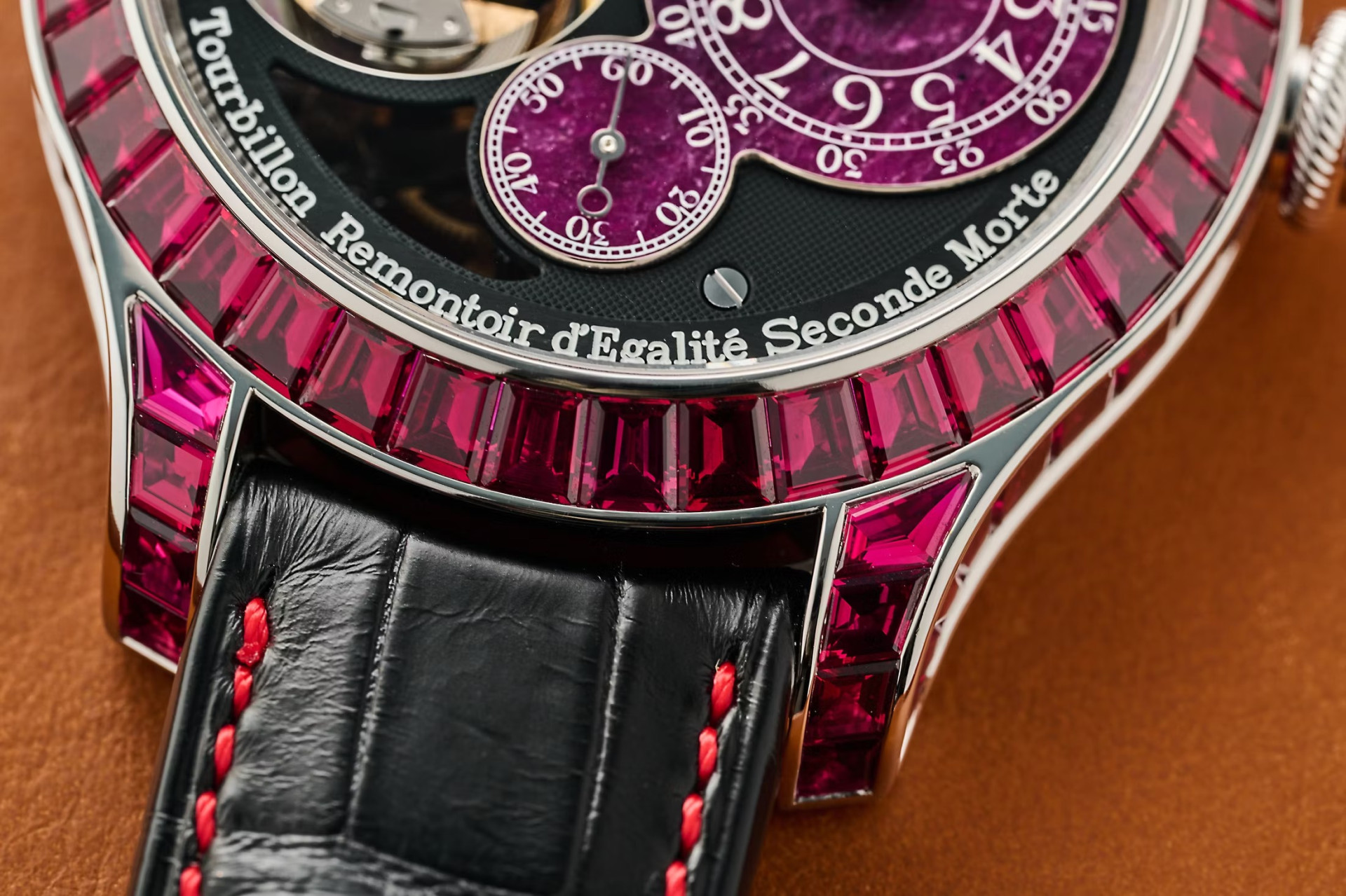 F.P. Journe Tourbillon Souverain Vertical Joaillerie Rubis