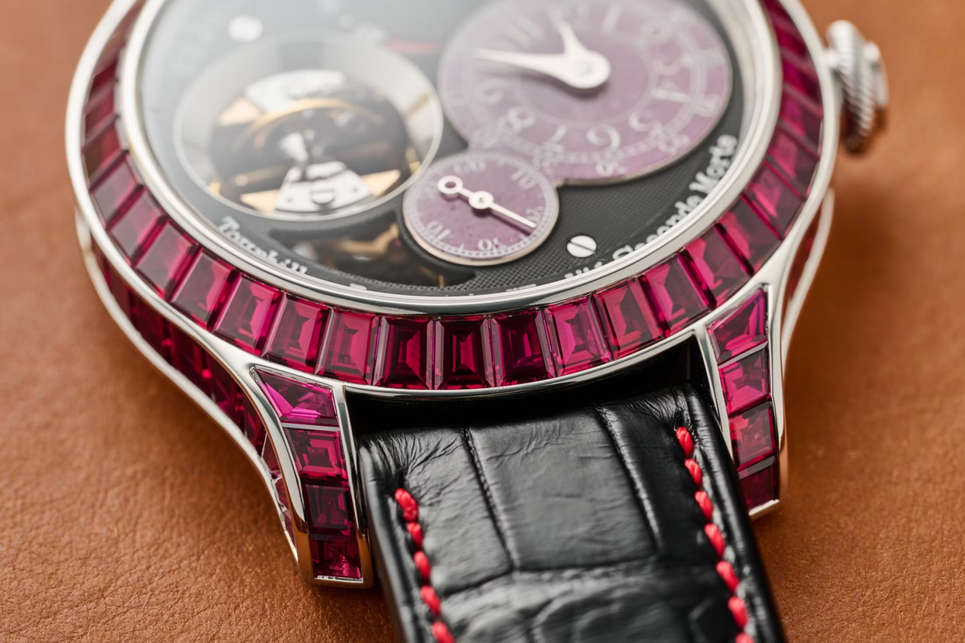F.P. Journe Tourbillon Souverain Vertical Joaillerie Rubis
