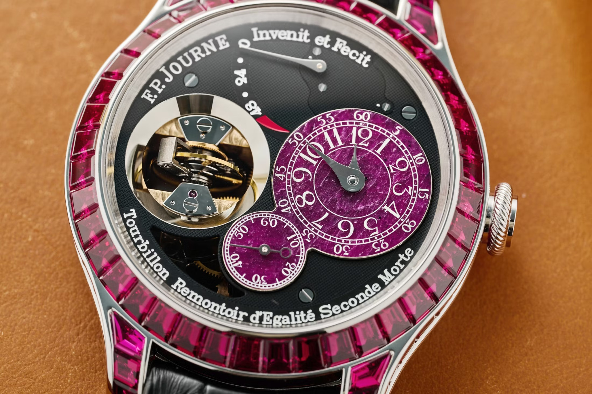 F.P. Journe Tourbillon Souverain Vertical Joaillerie Rubis