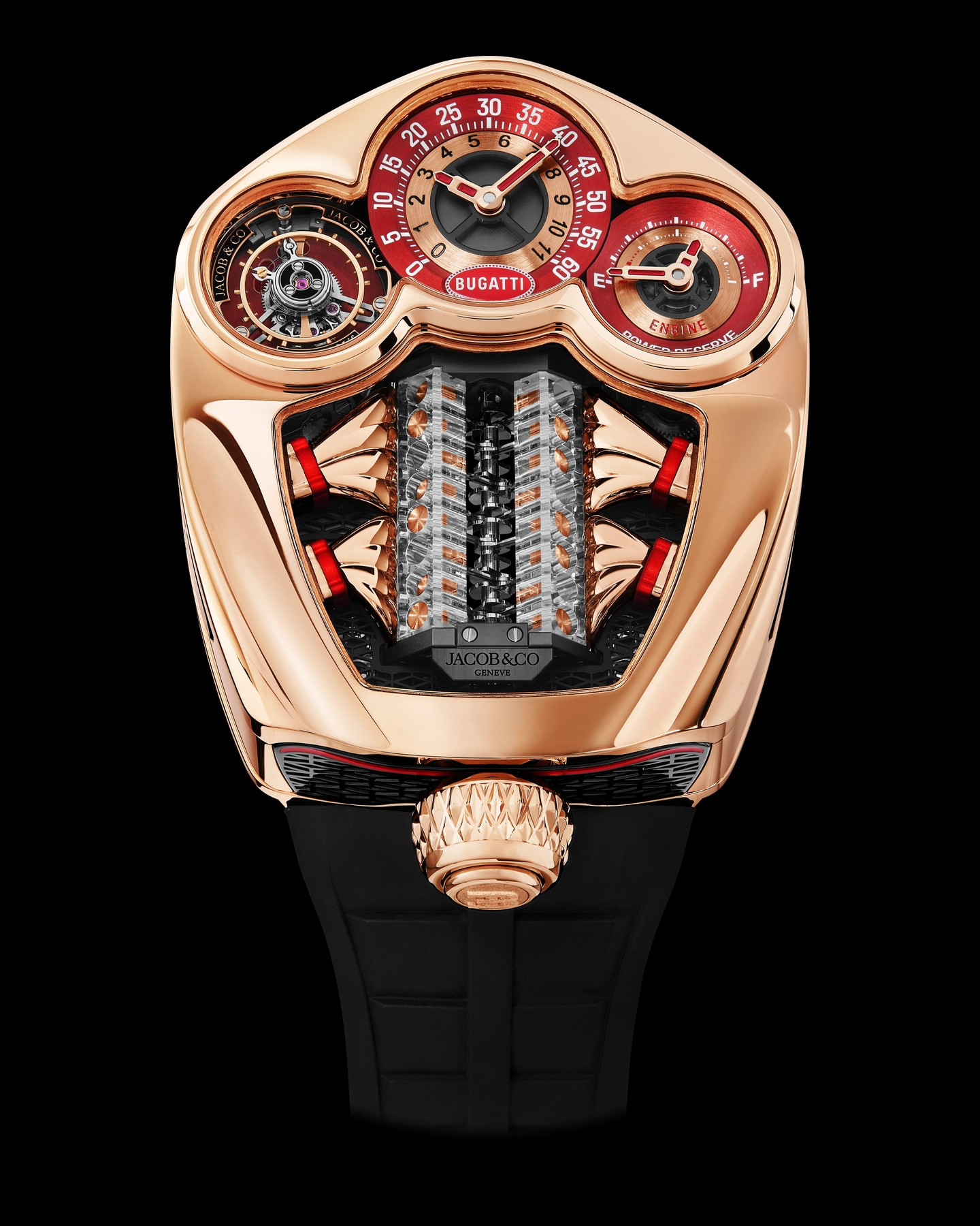 Jacob & Co. Bugatti Tourbillon Rose Gold