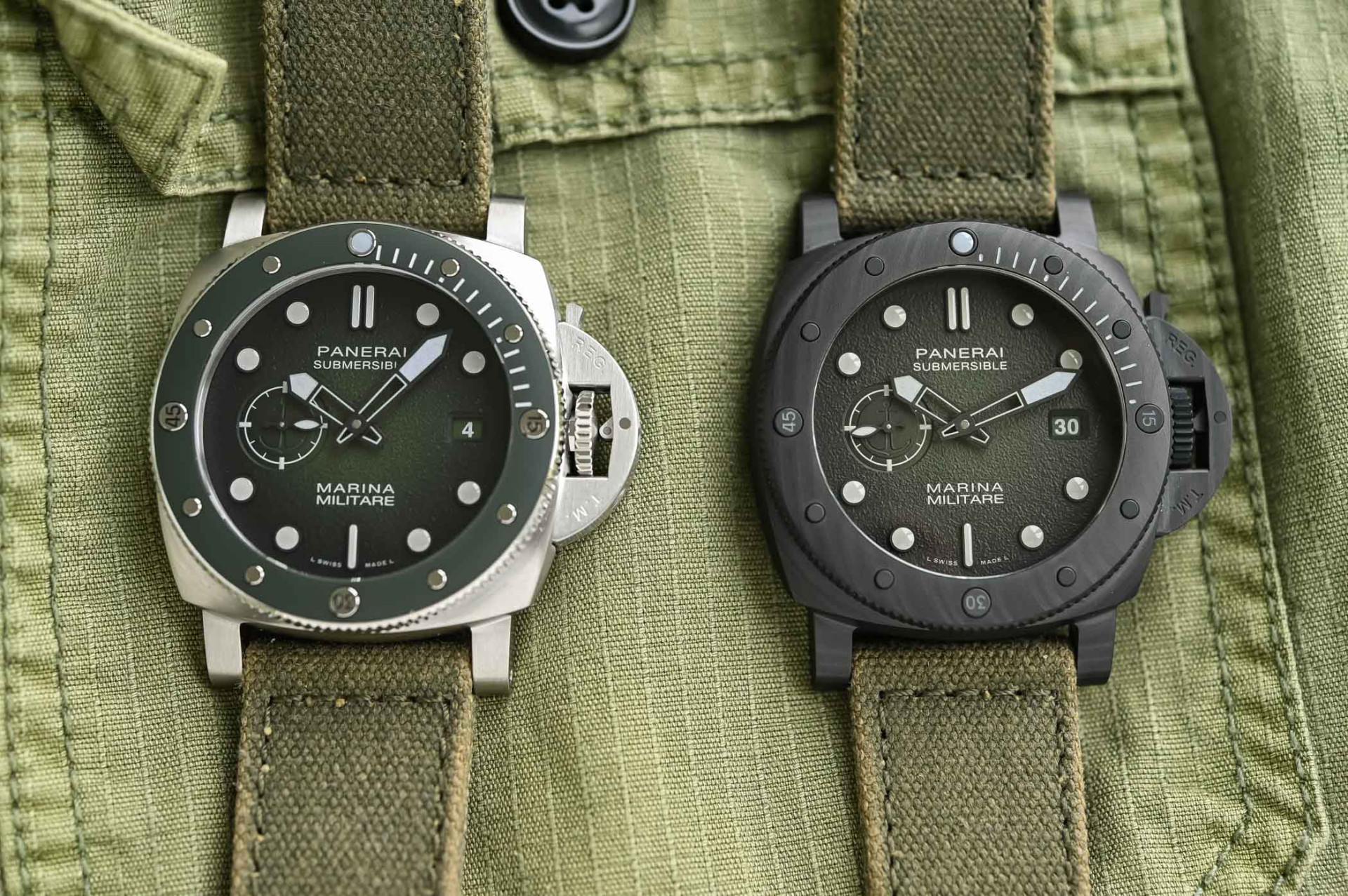 Panerai Submersible Marina Militare PAM01697 и PAM01698
