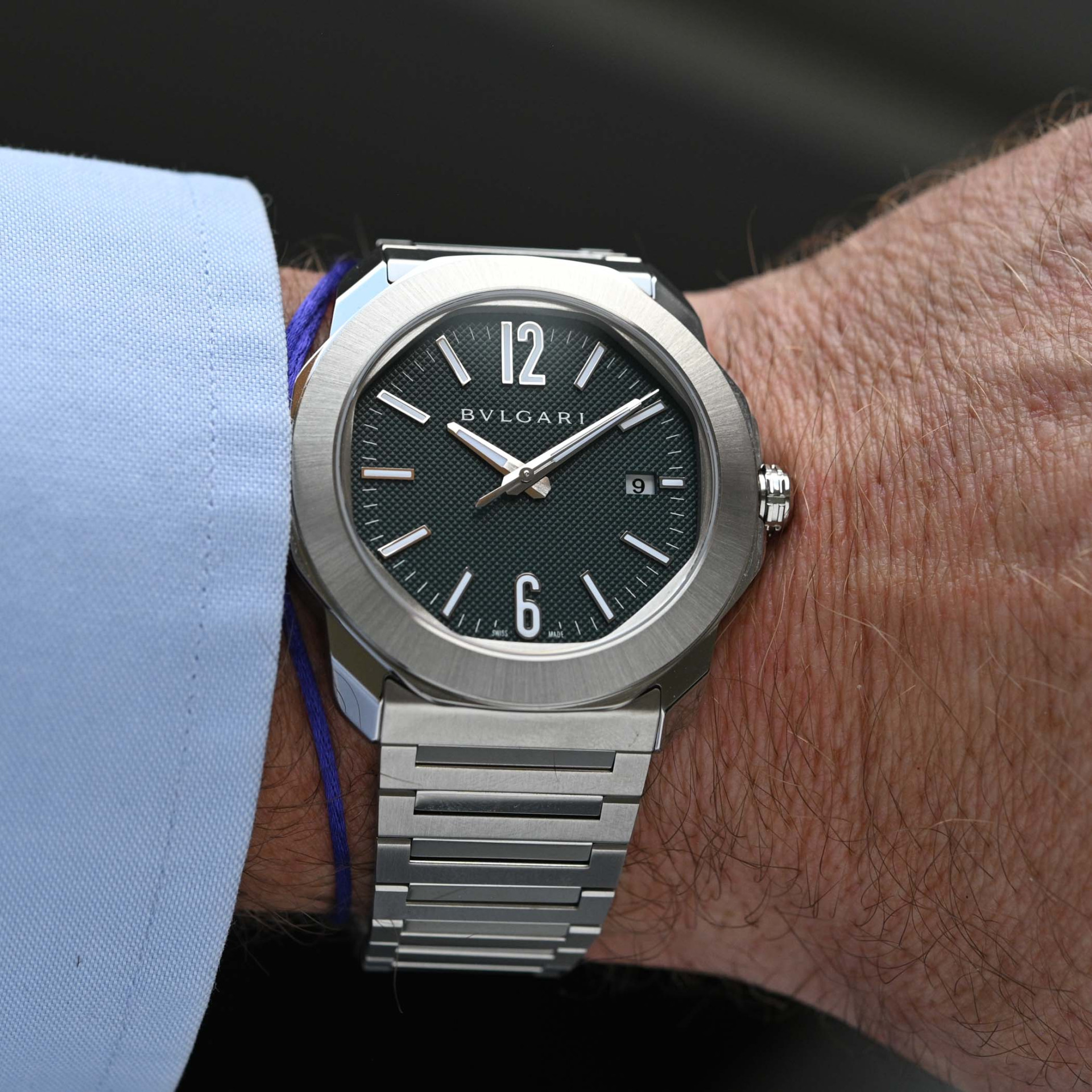 Bvlgari Octo Roma Automatic с зеленым циферблатом