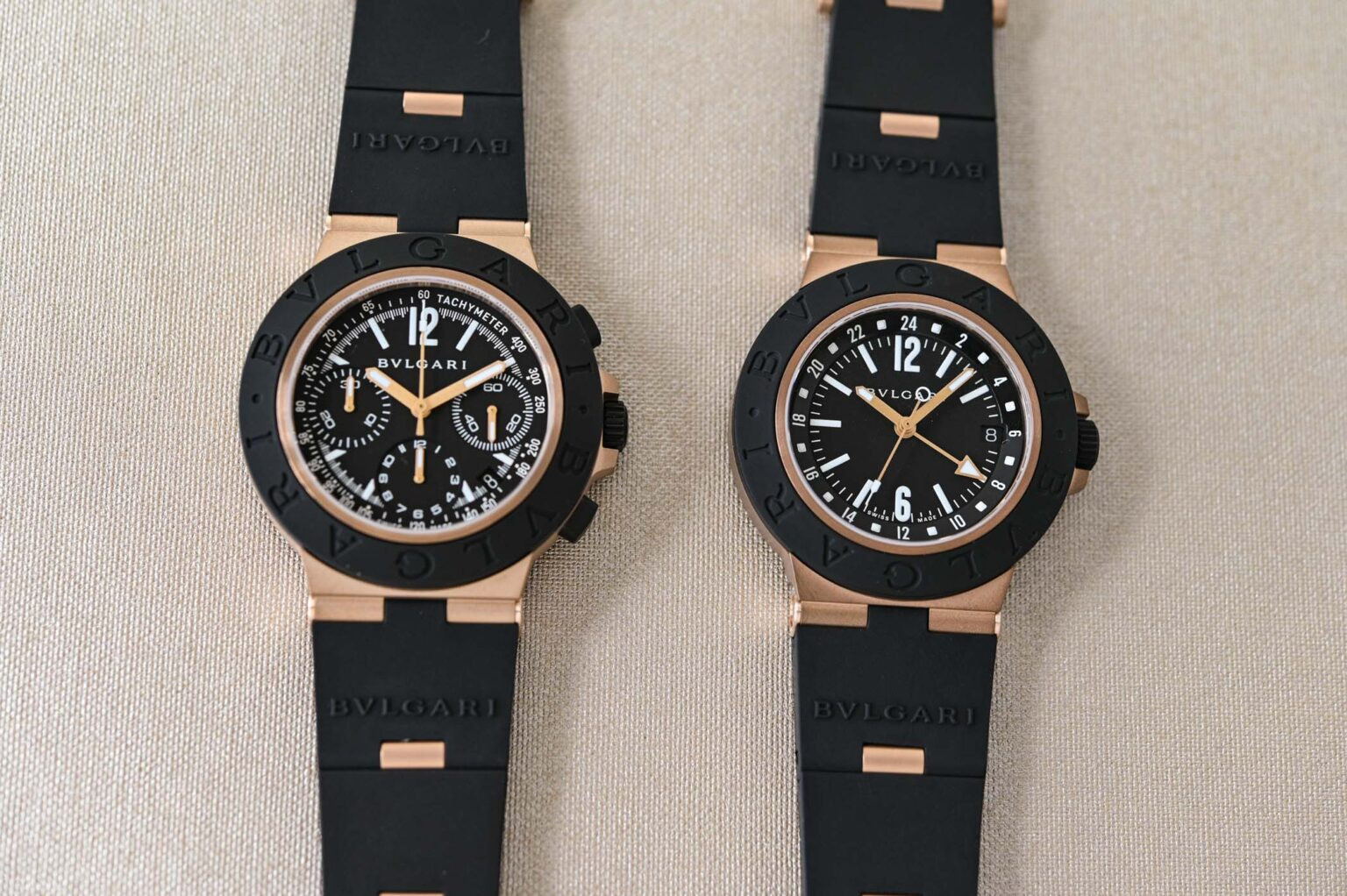 Bvlgari Bronzo GMT и Bronzo Chronograph