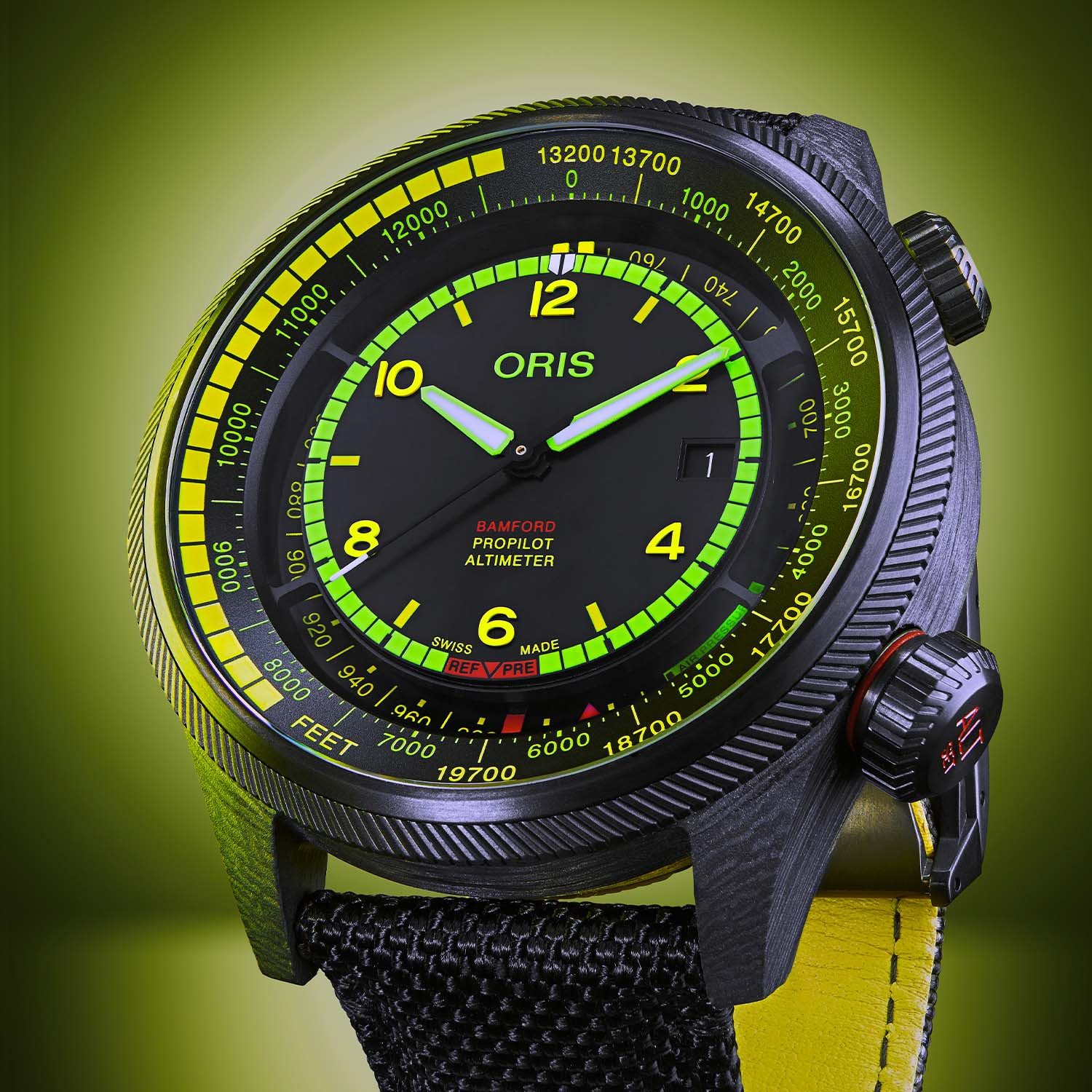 Oris x Bamford ProPilot Altimeter Mission Control