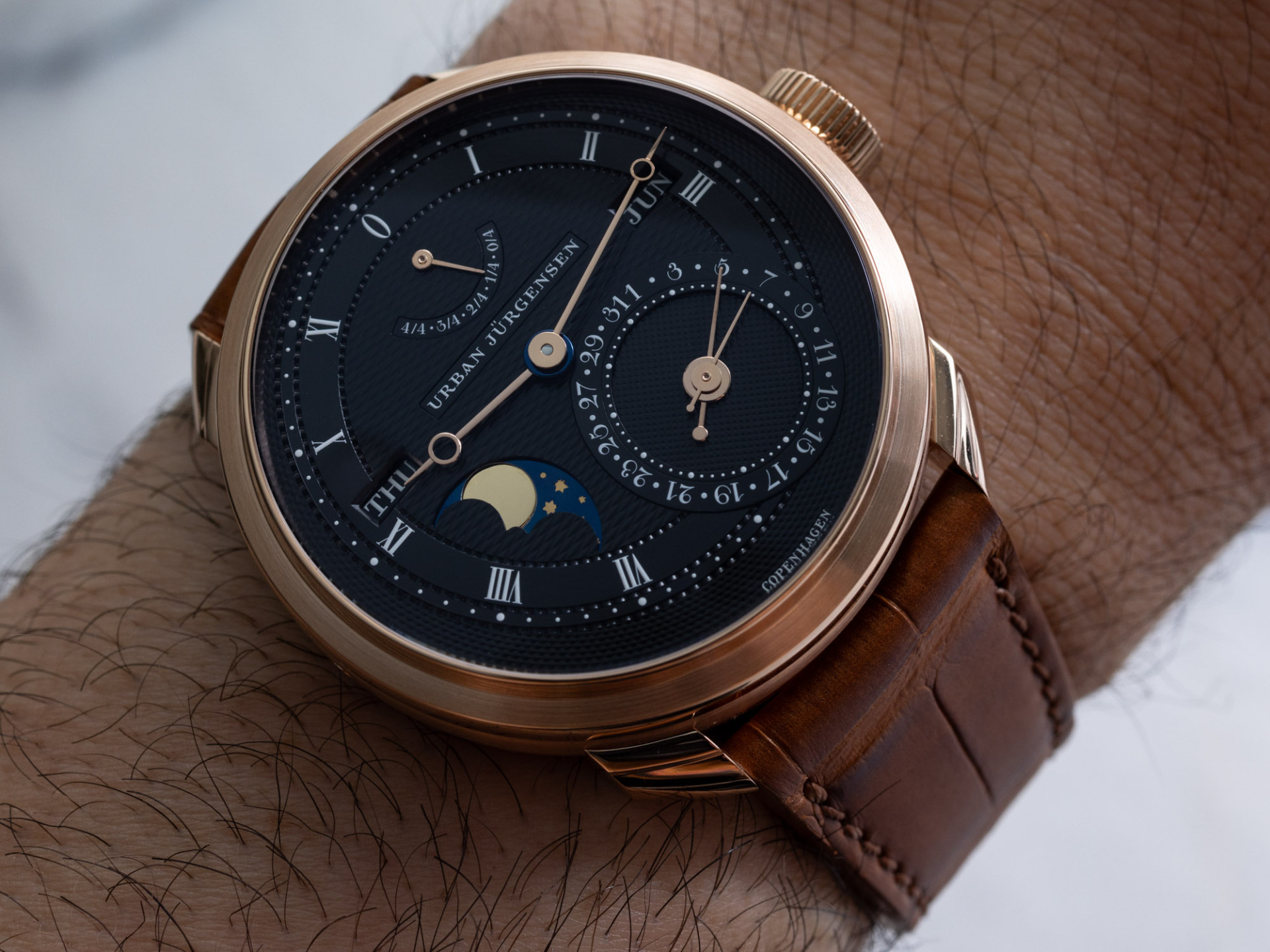 Urban Jürgensen UJ-3: Perpetual Calendar with Double Wheel Escapement 