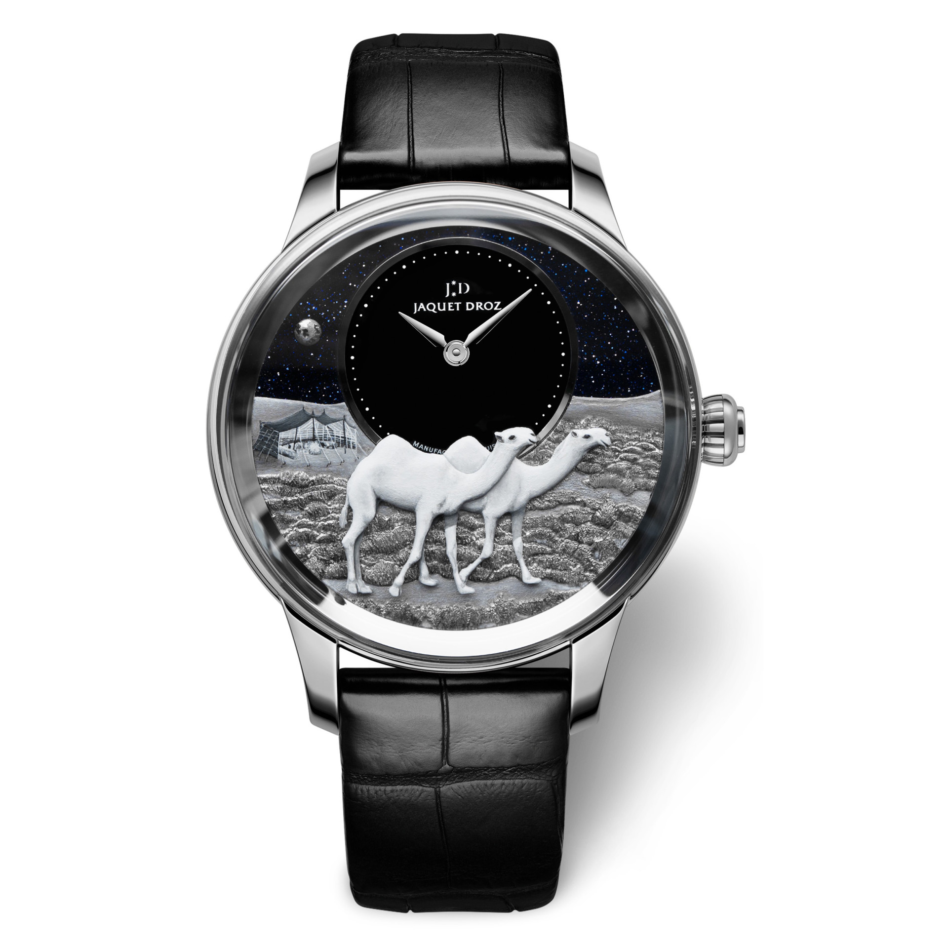 Jaquet Droz Petite Heure Minute Platine – Camels