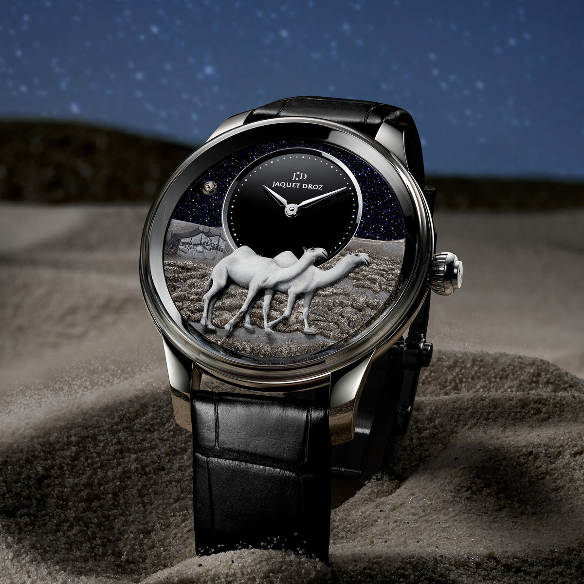 Jaquet Droz Petite Heure Minute Platine – Camels