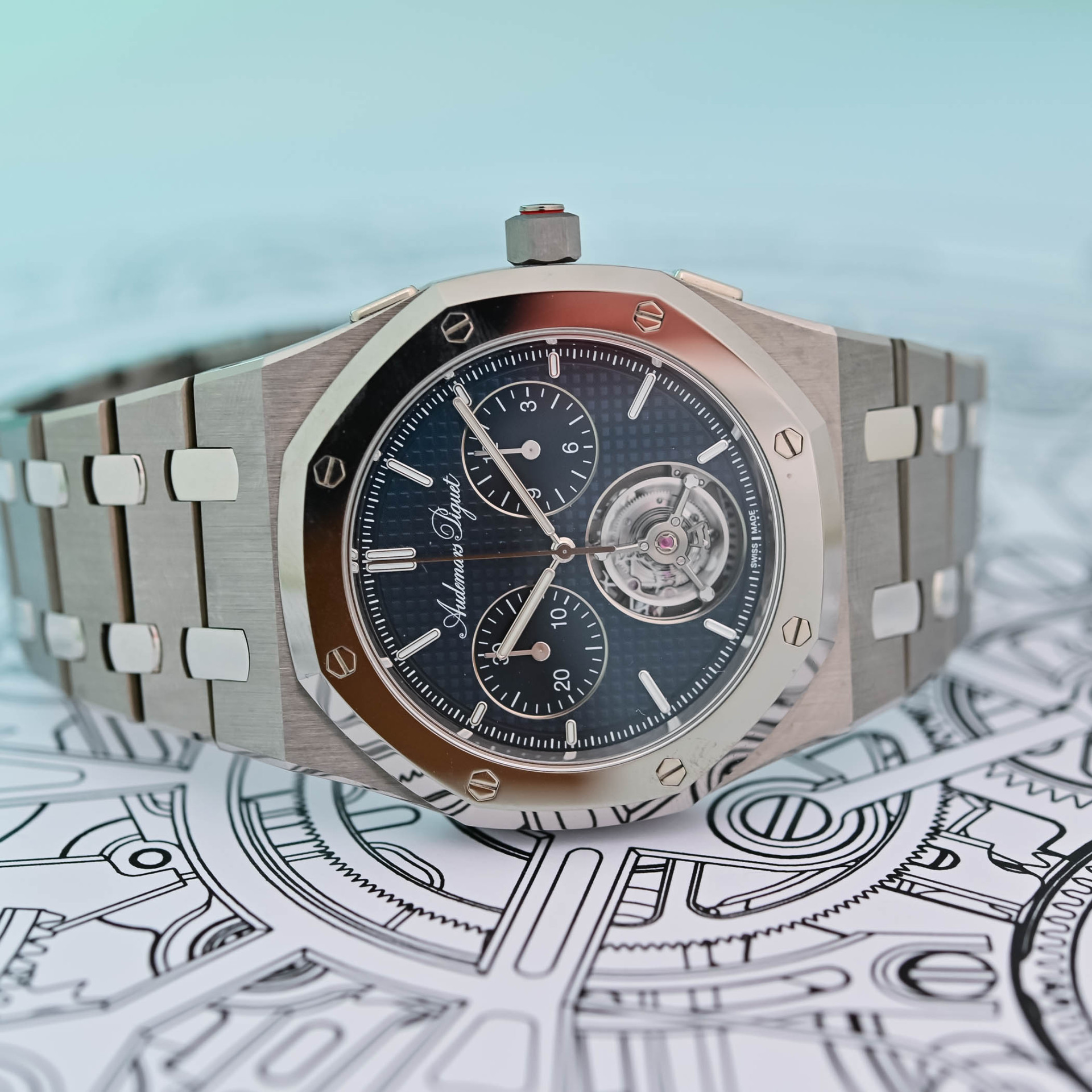 Audemars Piguet Royal Oak Jumbo Extra-Thin Selfwinding Flying Tourbillon Chronograph RD#5 150th Anniversary