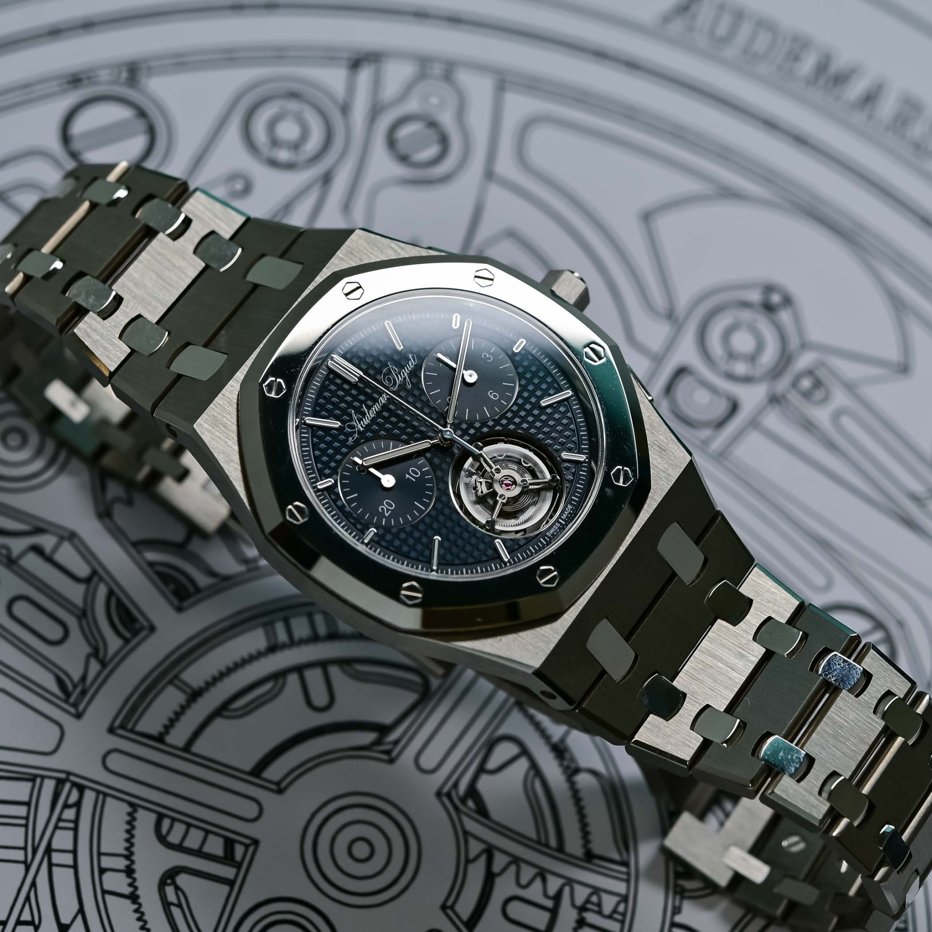 Audemars Piguet Royal Oak Jumbo Extra-Thin Selfwinding Flying Tourbillon Chronograph RD#5 150th Anniversary