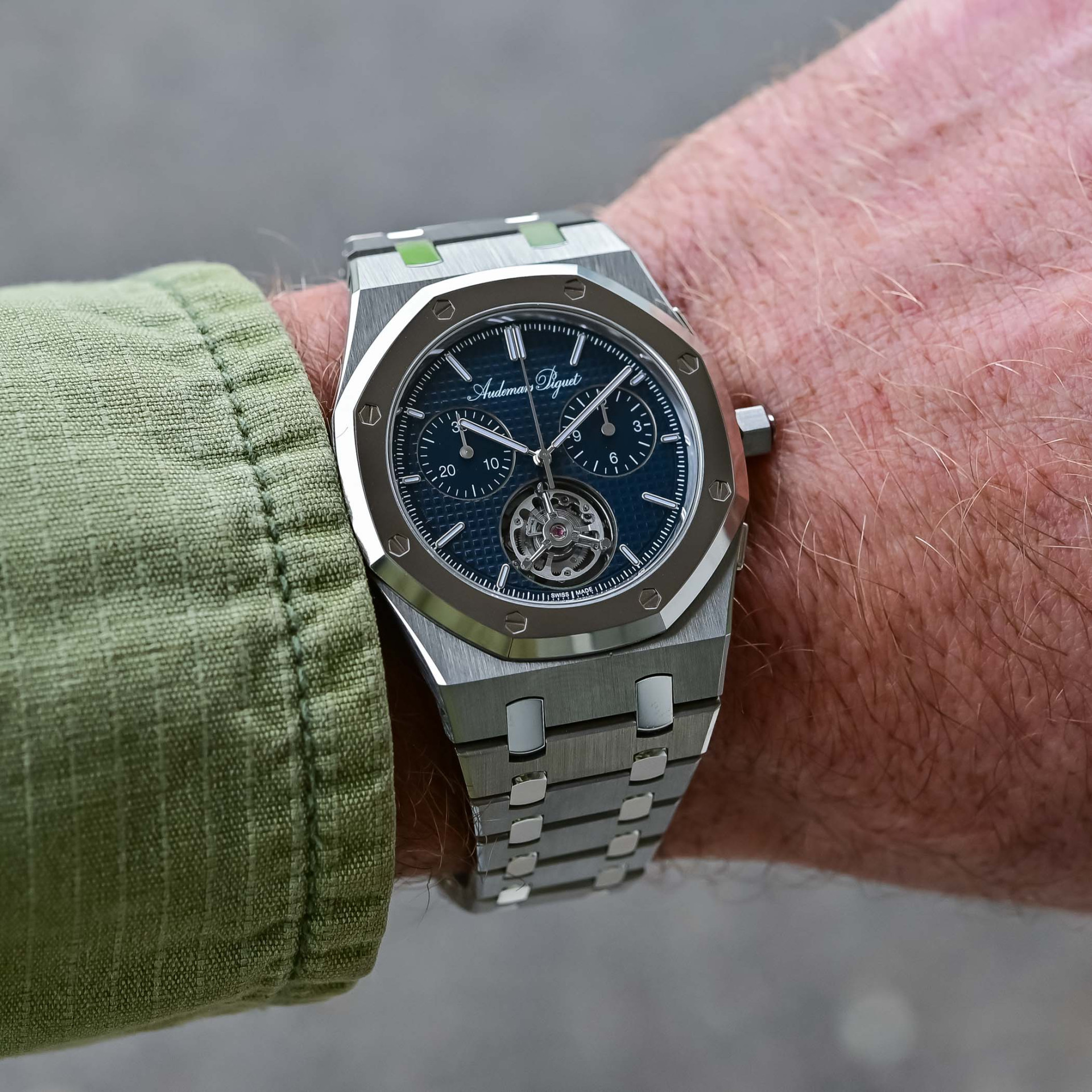 Audemars Piguet Royal Oak Jumbo Extra-Thin Selfwinding Flying Tourbillon Chronograph RD#5 150th Anniversary