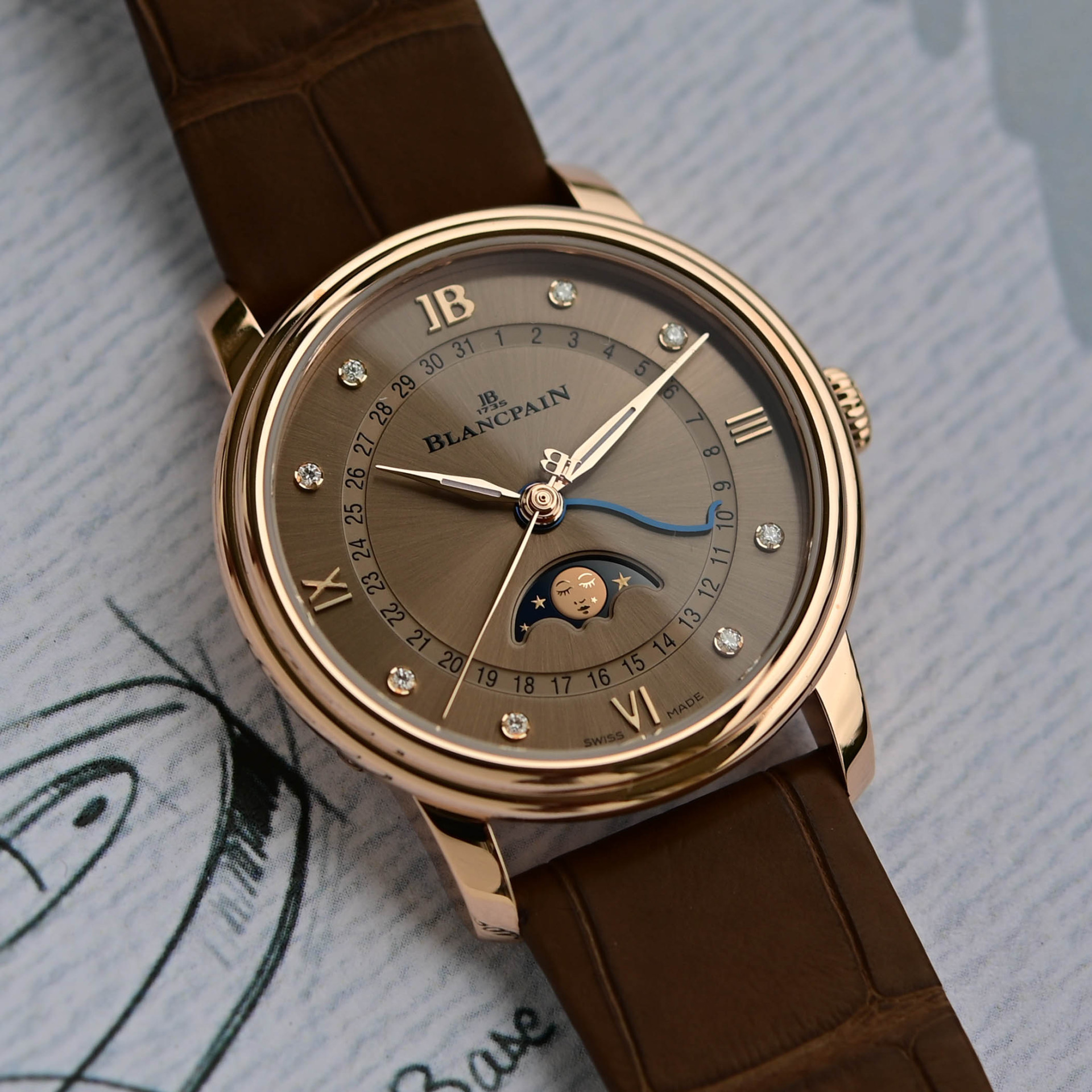 Villeret Quantieme Phases de Lune 33mm