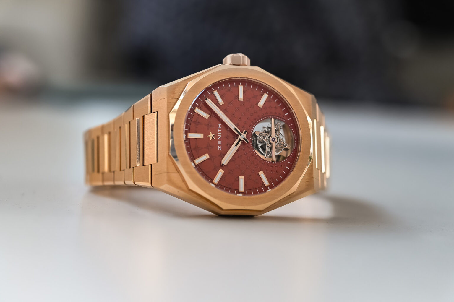 Zenith Defy Skyline Tourbillion в корпусе из розового золота