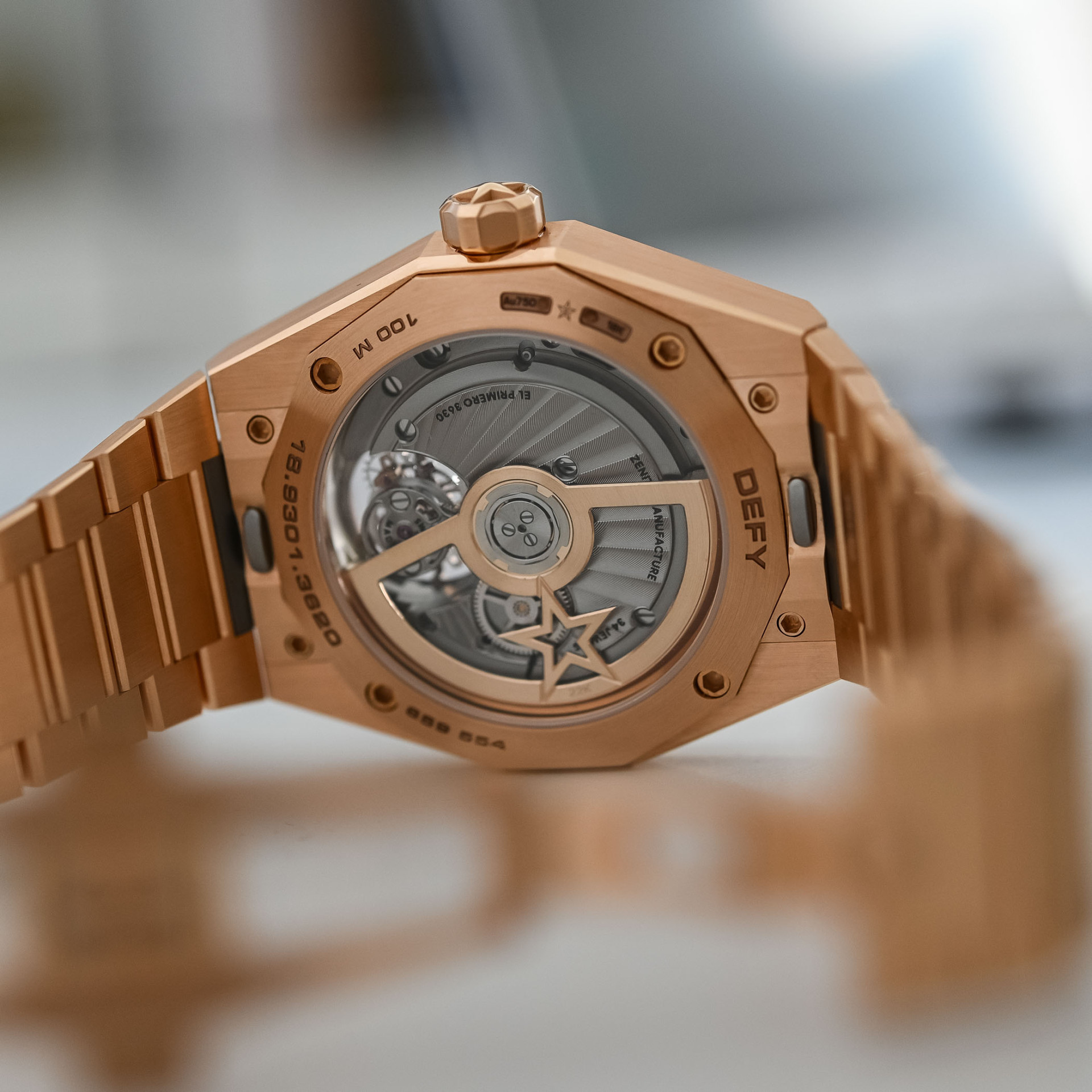 Zenith Defy Skyline Tourbillion в корпусе из розового золота