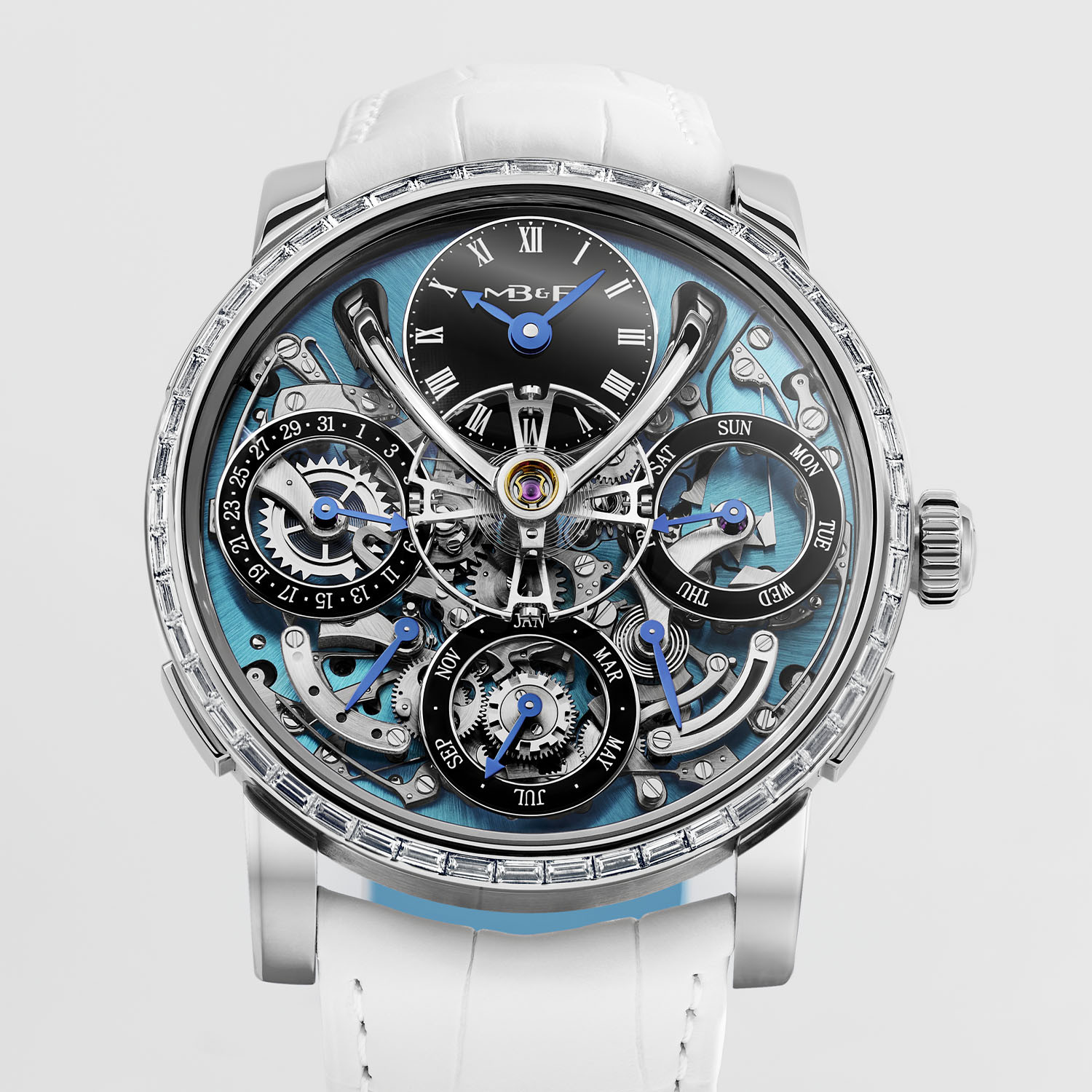 MB&F LM Perpetual Baguette Diamonds 75th Anniversary Seddiqi 
