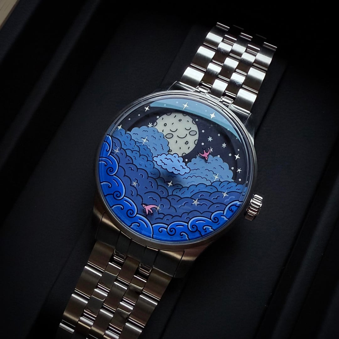 Christopher Ward London C1 Celestial Moonphase x Mr Jones Watches