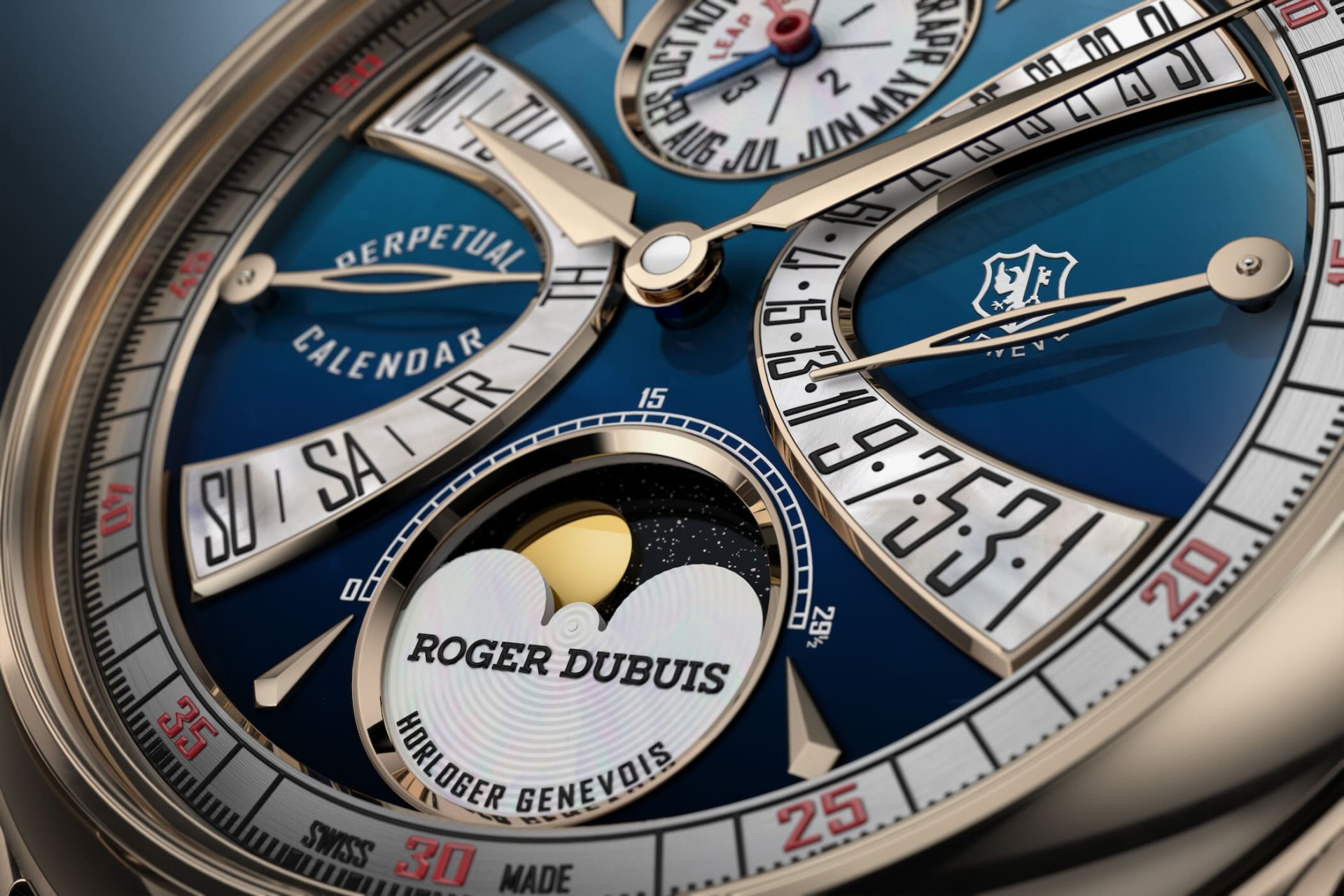 Roger Dubuis Hommage La Placide Perpetual Calendar Biretrograde