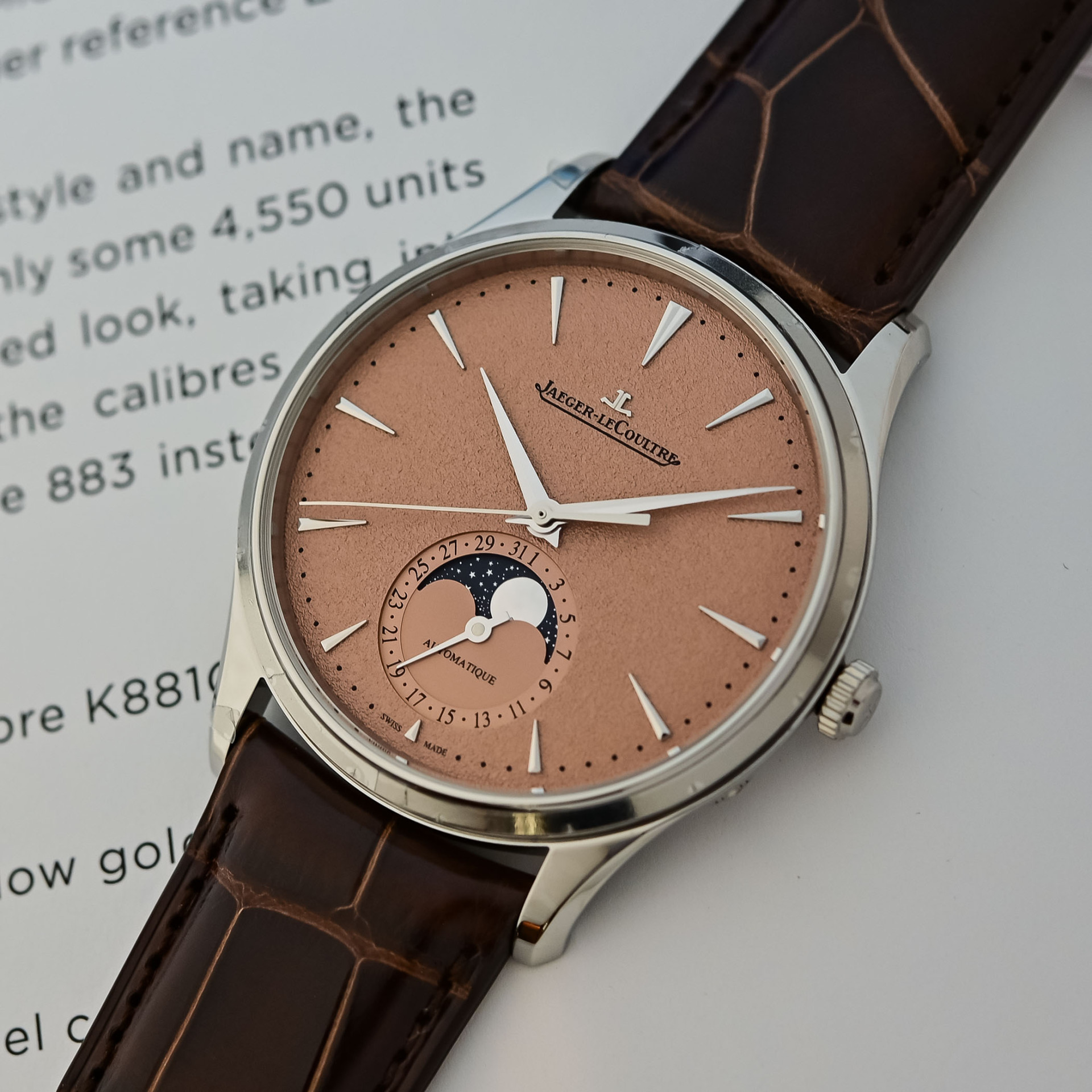 Jaeger-LeCoultre Master Ultra Thin с циферблатами цвета меди