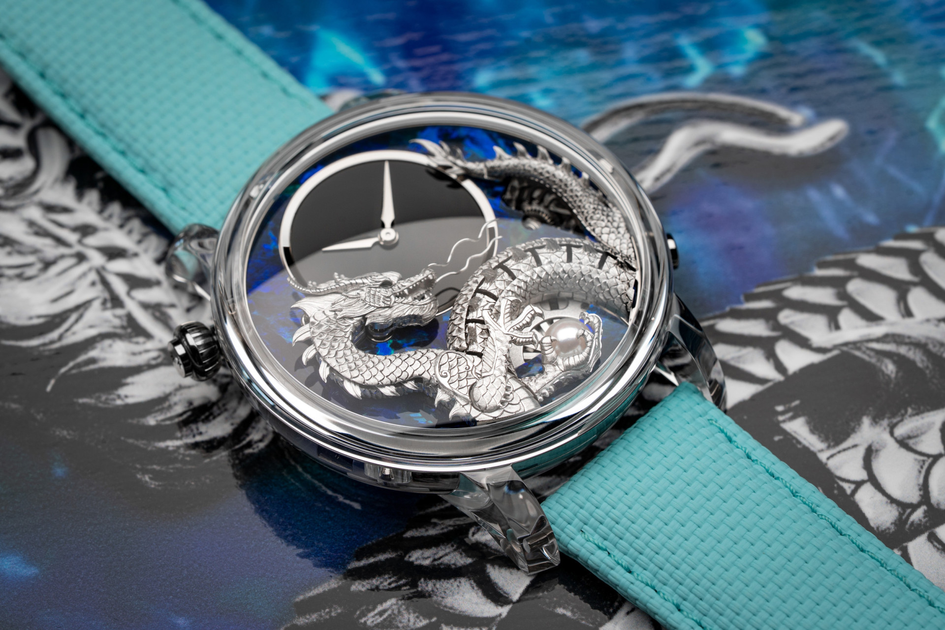 Jaquet Droz Imperial Dragon Automaton Sapphire – Opal