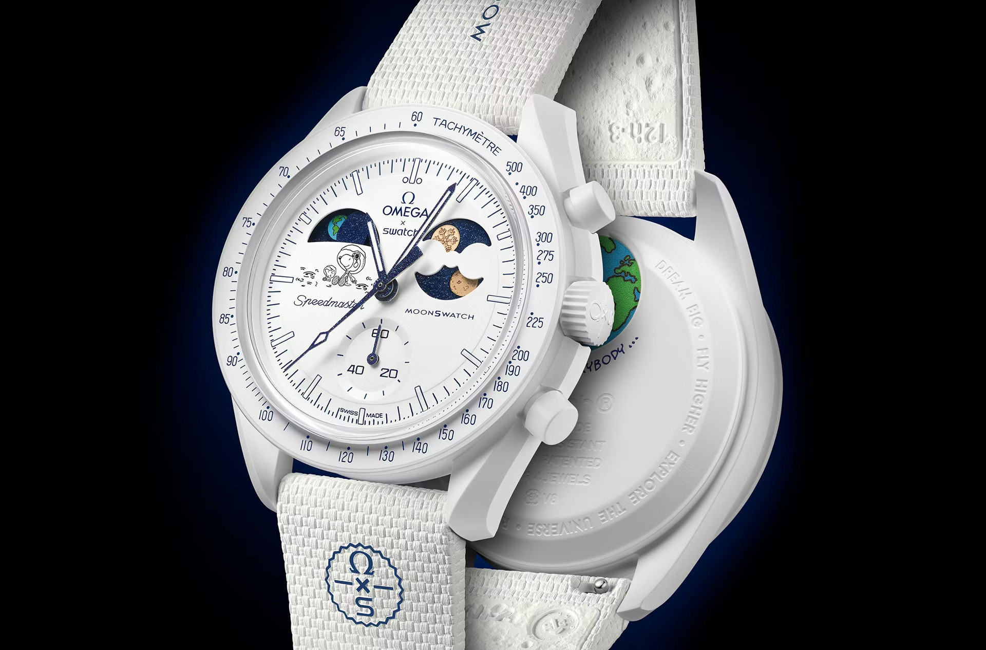 Moonswatch Mission To Earthphase Moonshine Gold «Cold Moon»