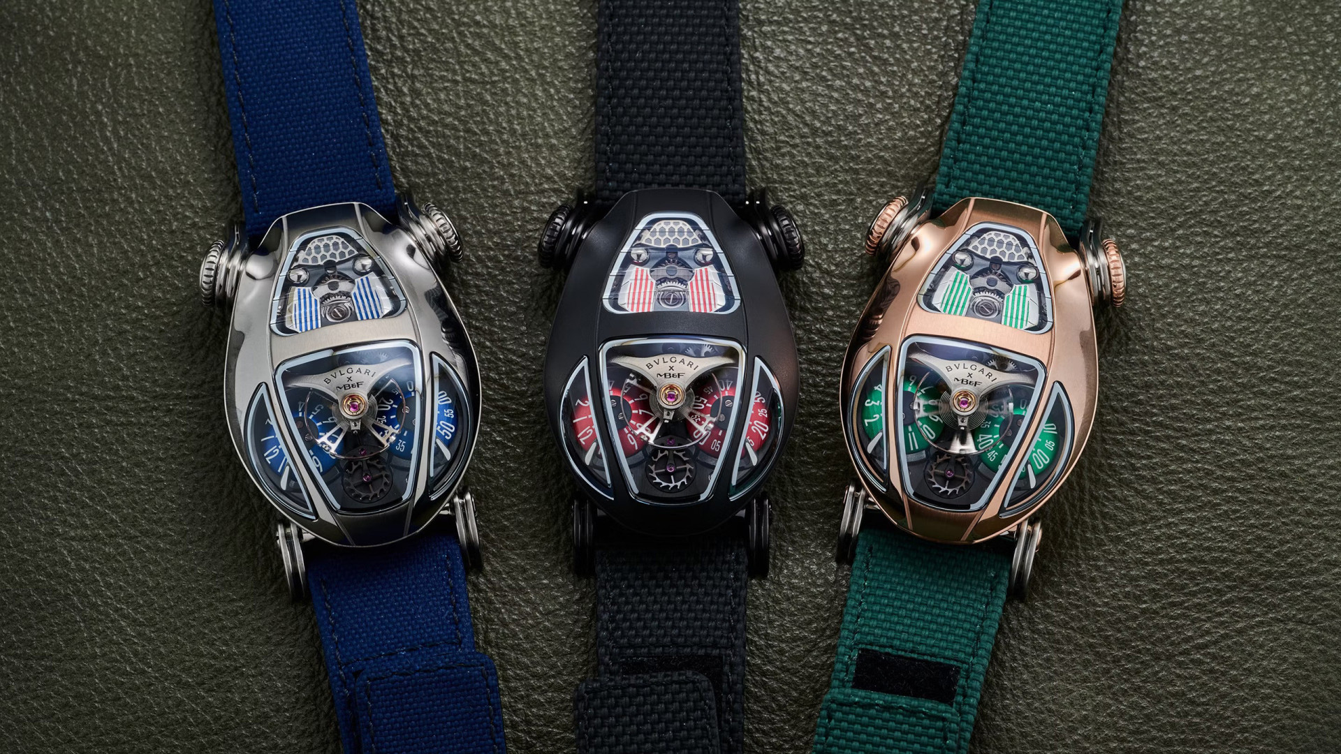 Три версии модели Bvlgari x MB&F Serpenti