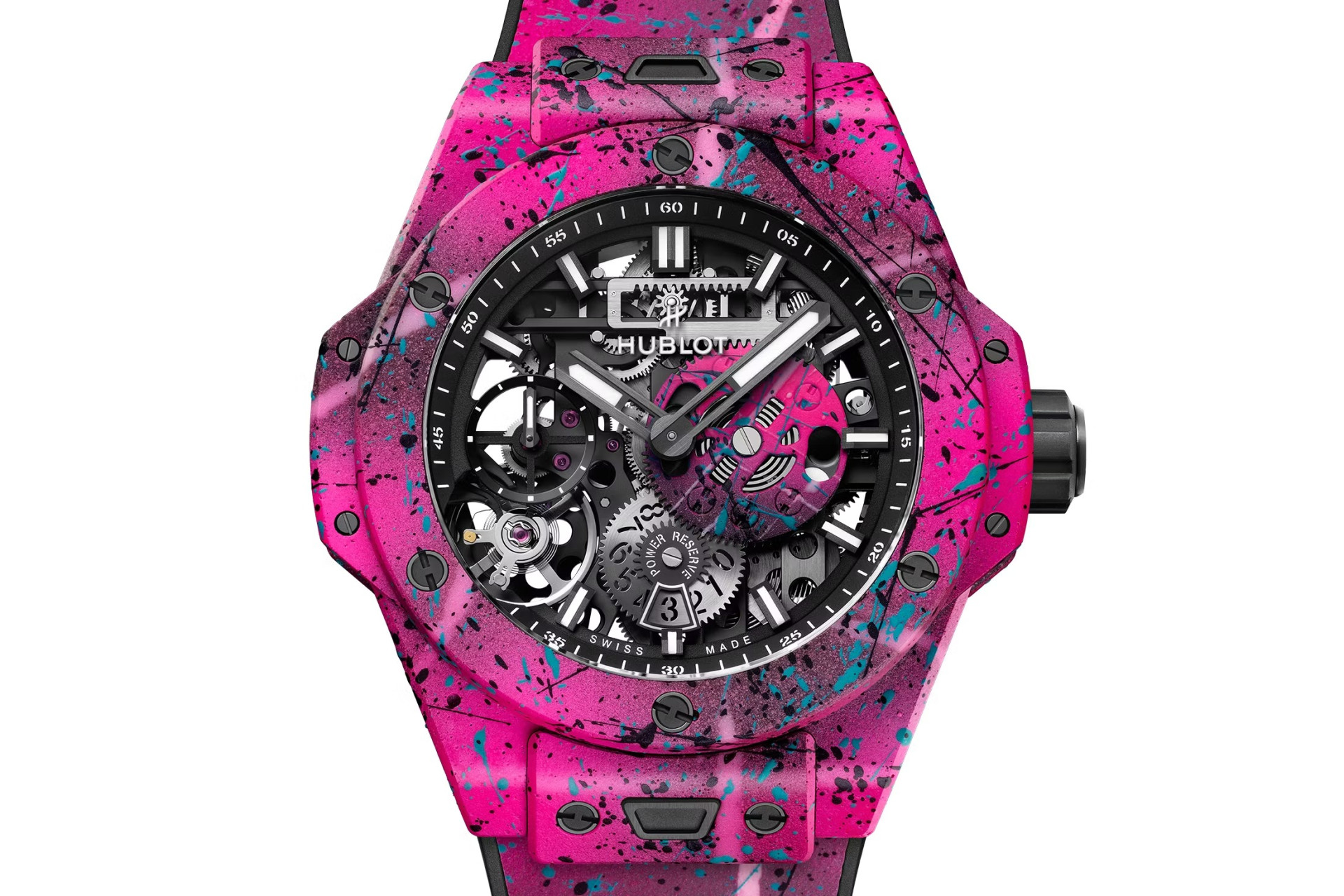 Hublot в корпусах из вручную раскрашенного бетона